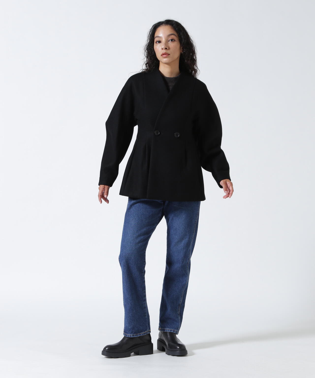 RHODOLIRION/ロドリリオン Hourglass Jacket - Melton Cloth アワーグラスジャケット