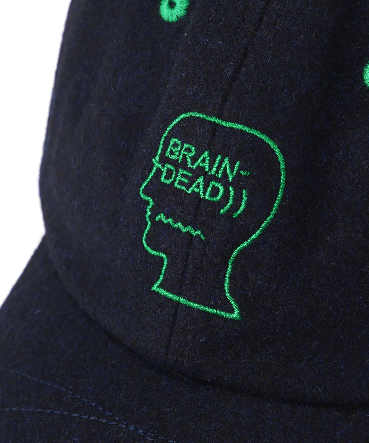 BRAIN DEAD/ブレインデッド Batwing Logohead Flannel Hat