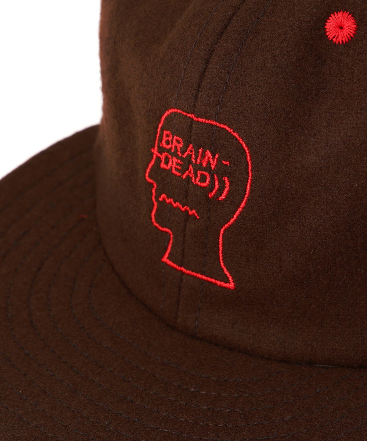 BRAIN DEAD/ブレインデッド FLANNEL LOGOHEAD 6PANEL HAT