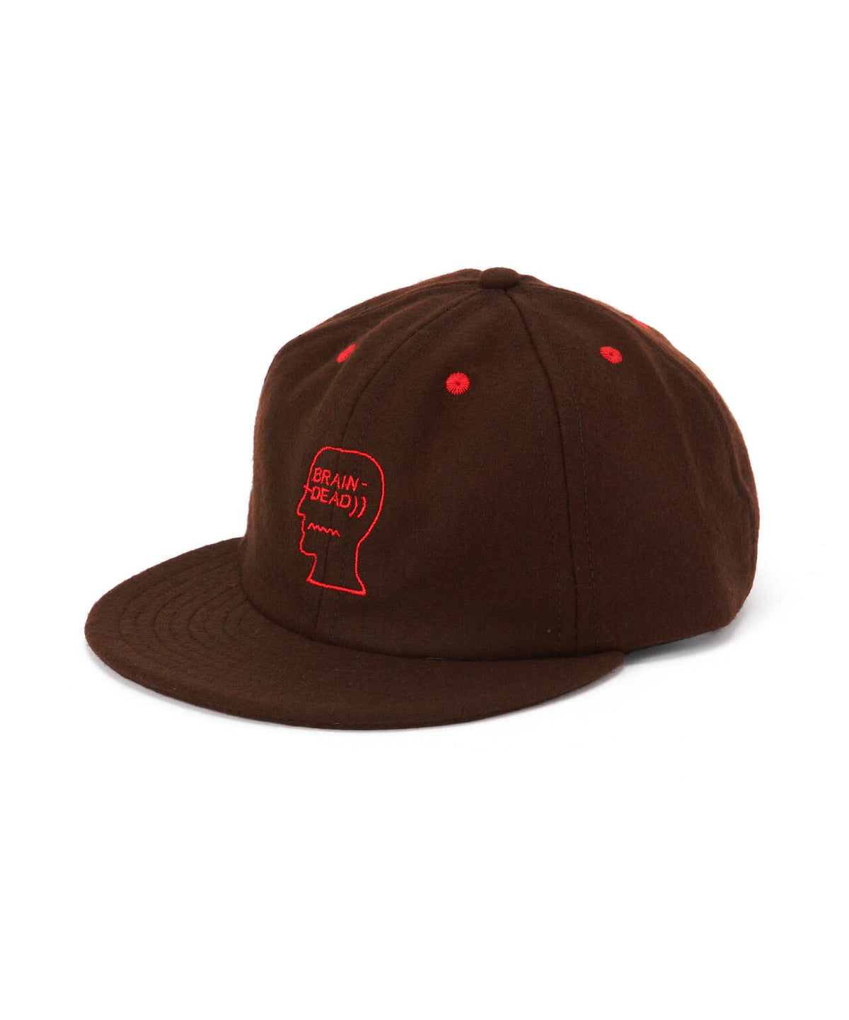 BRAIN DEAD/ブレインデッド FLANNEL LOGOHEAD 6PANEL HAT
