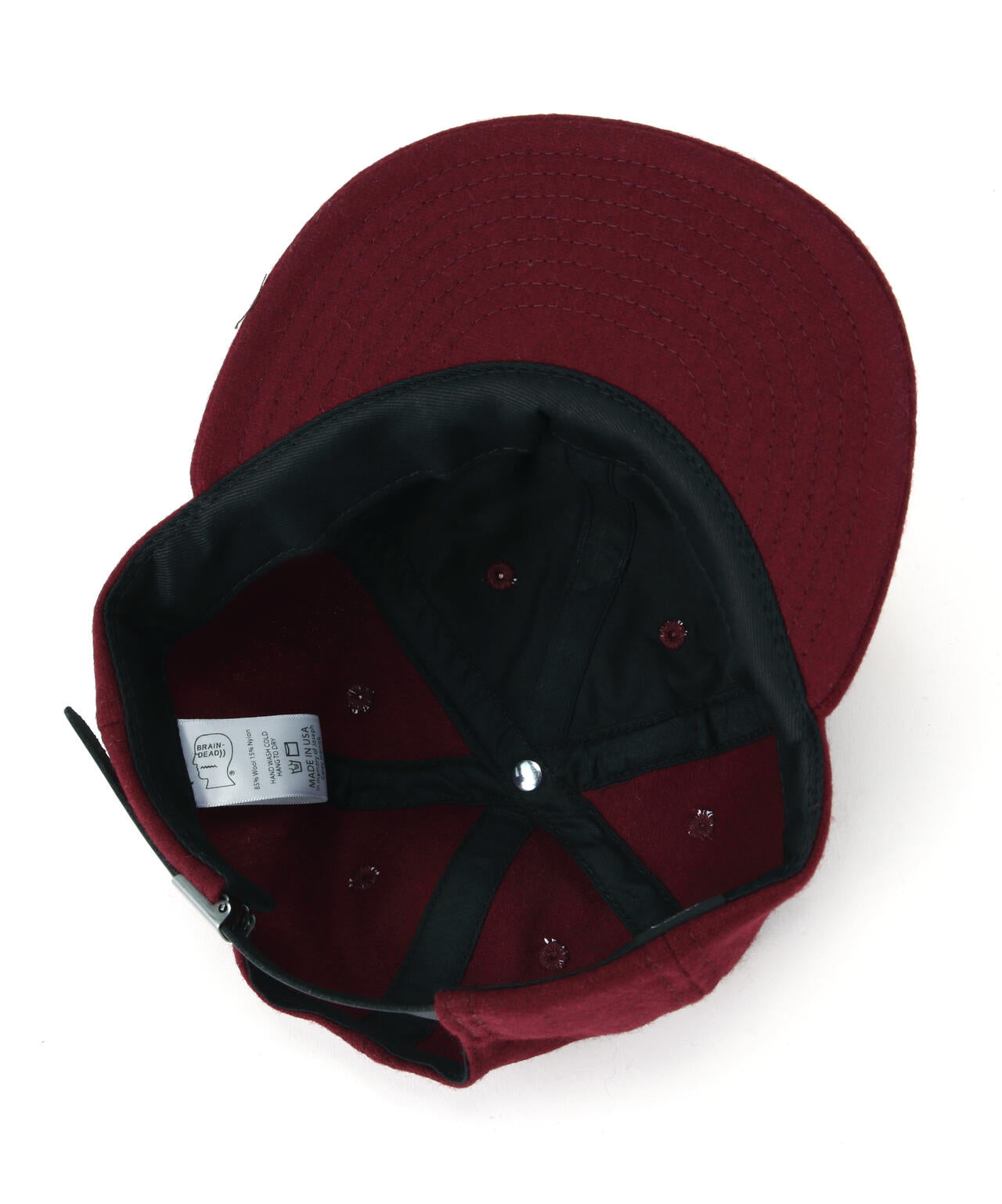 BRAIN DEAD/ブレインデッド FLANNEL LOGOHEAD 6PANEL HAT