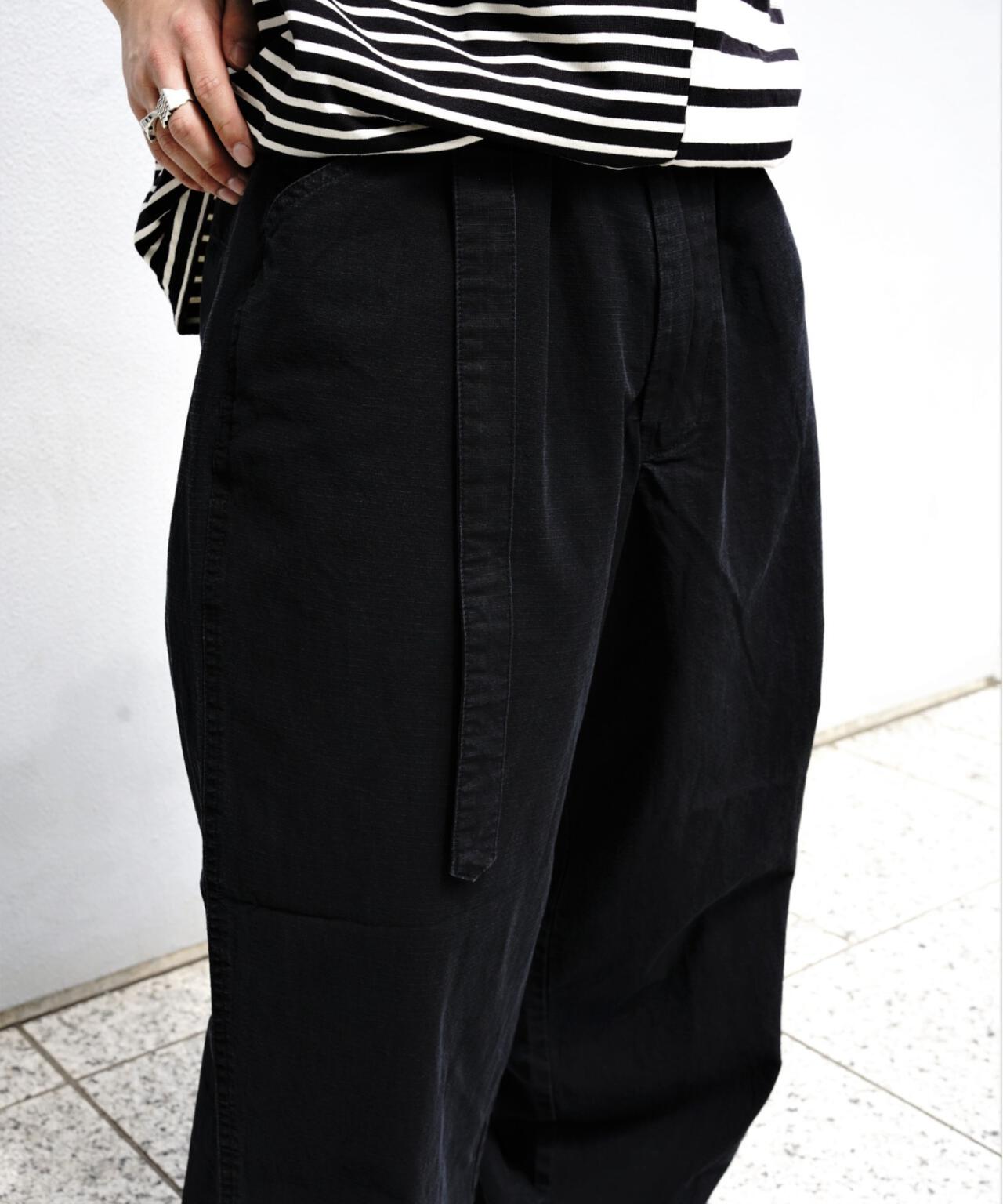 B omnivore/ビーオムニボー RIPSTOP BELT PANTS リップストップベルトパンツ