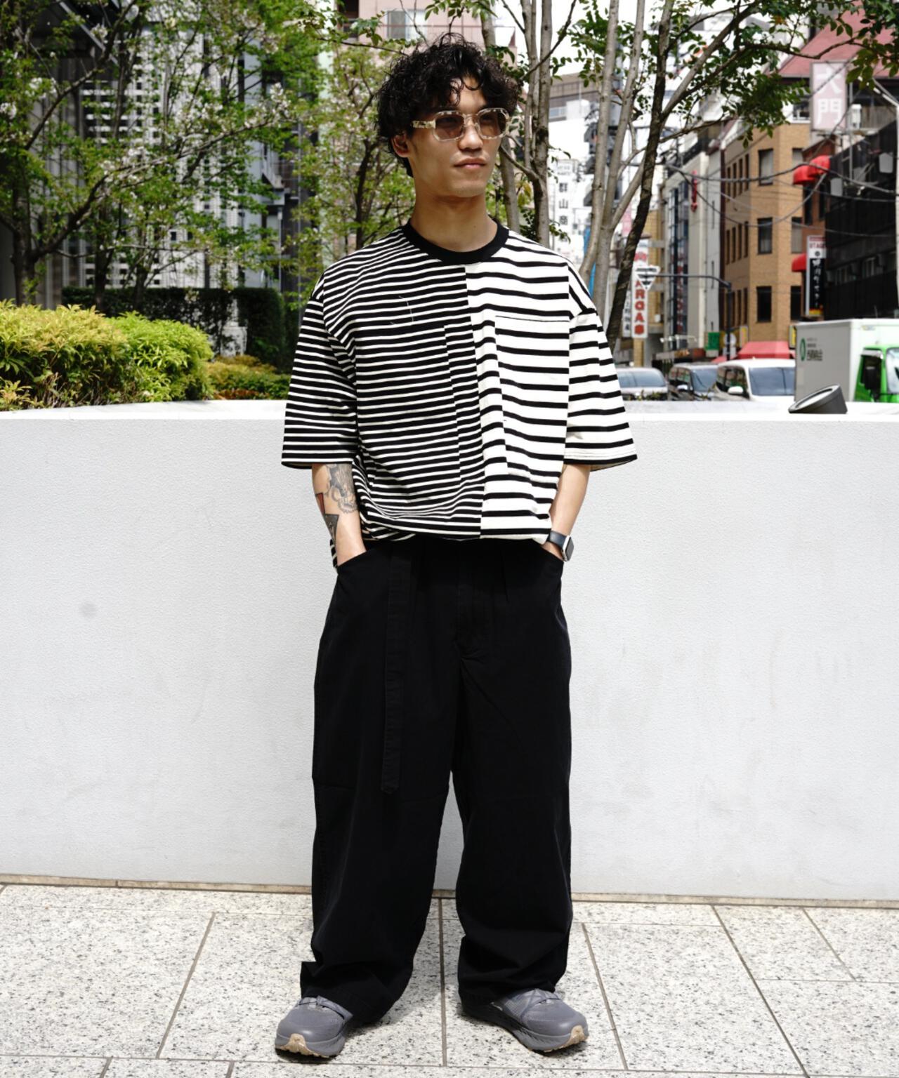 B omnivore/ビーオムニボー RIPSTOP BELT PANTS リップストップベルトパンツ