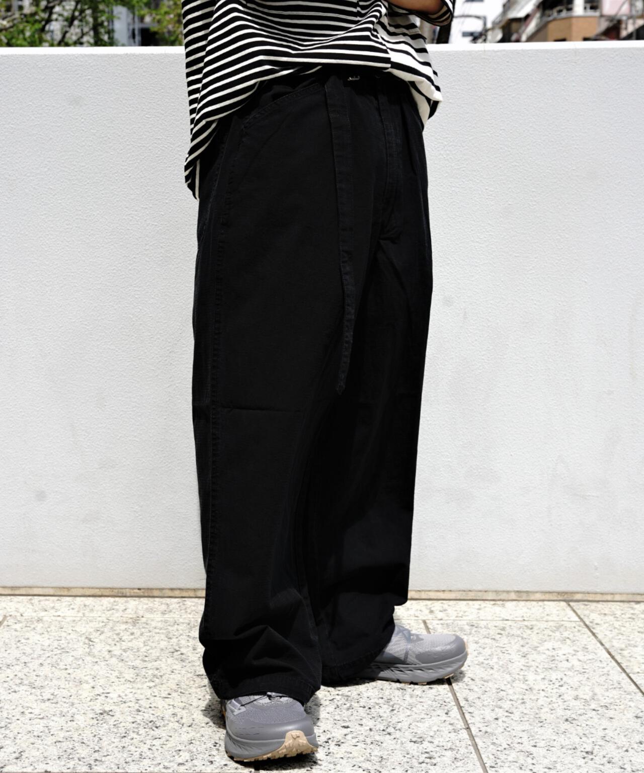 B omnivore/ビーオムニボー RIPSTOP BELT PANTS リップストップベルトパンツ