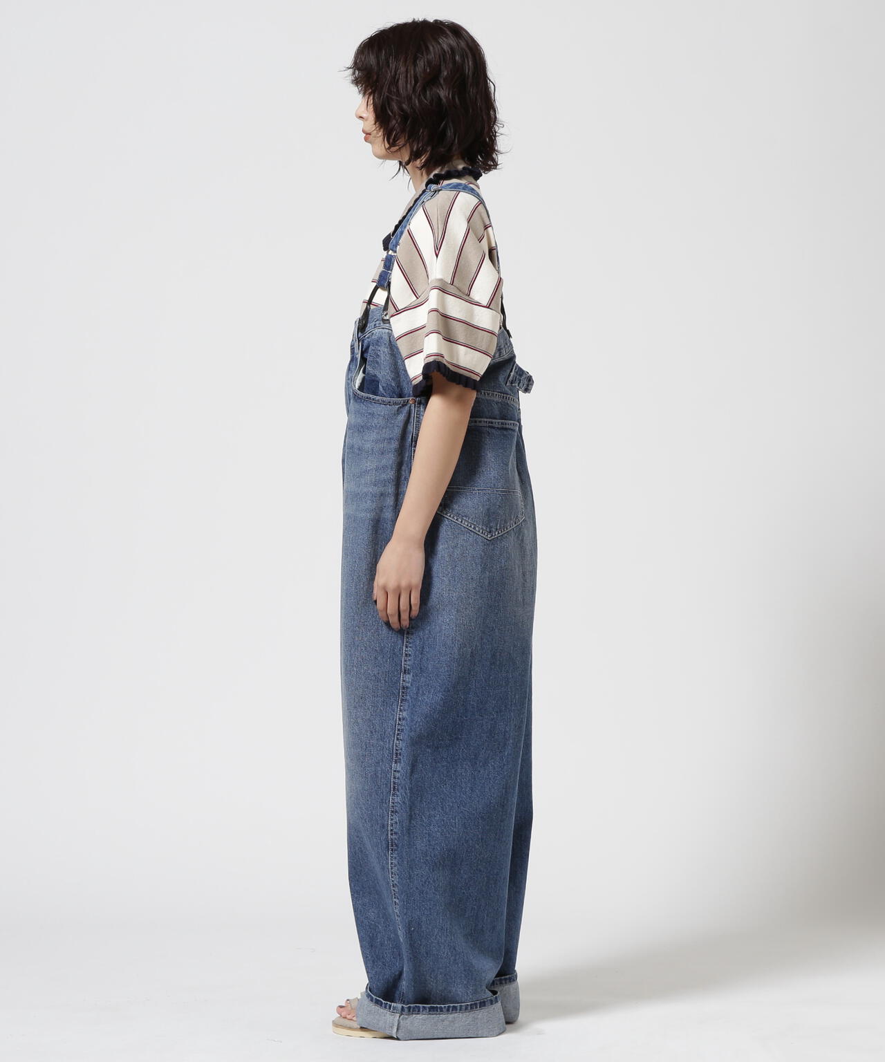 RHODOLIRION/ロドリリオン 5Pockets Suspender Pant-Denim