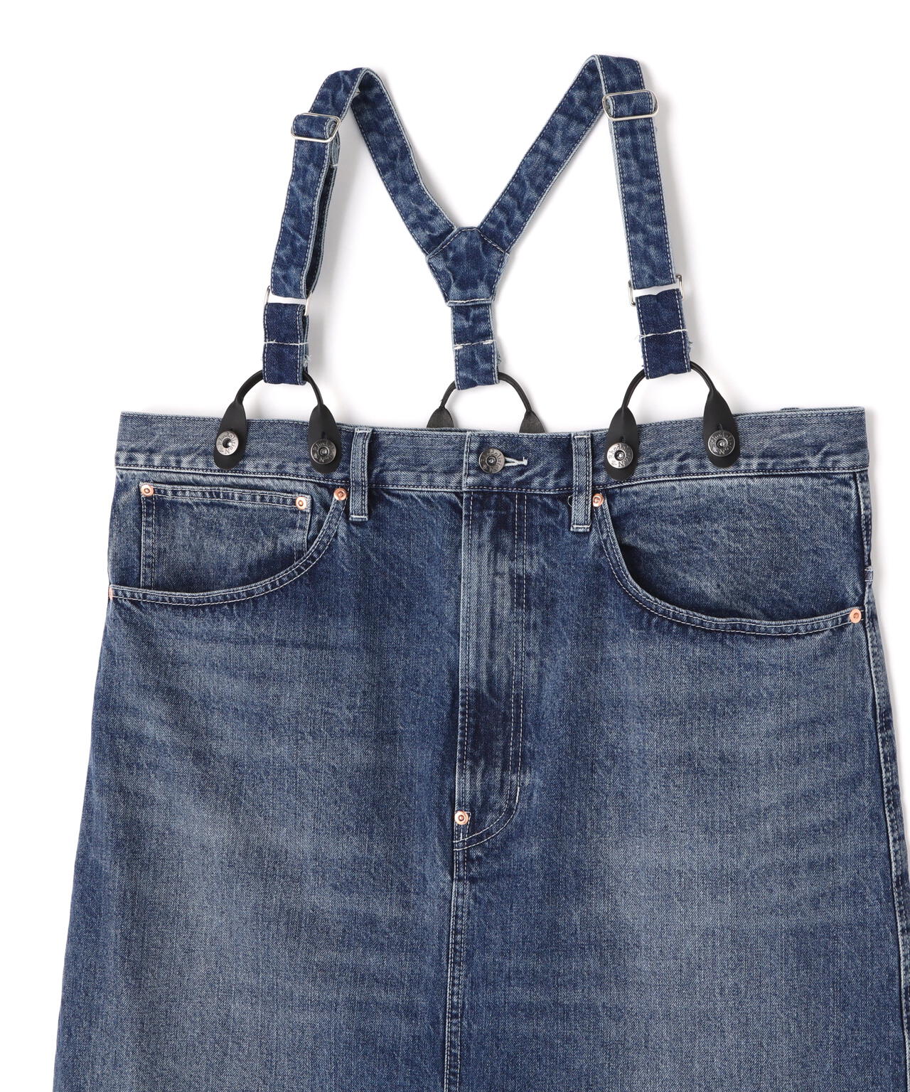 RHODOLIRION/ロドリリオン 5Pockets Suspender Pant-Denim