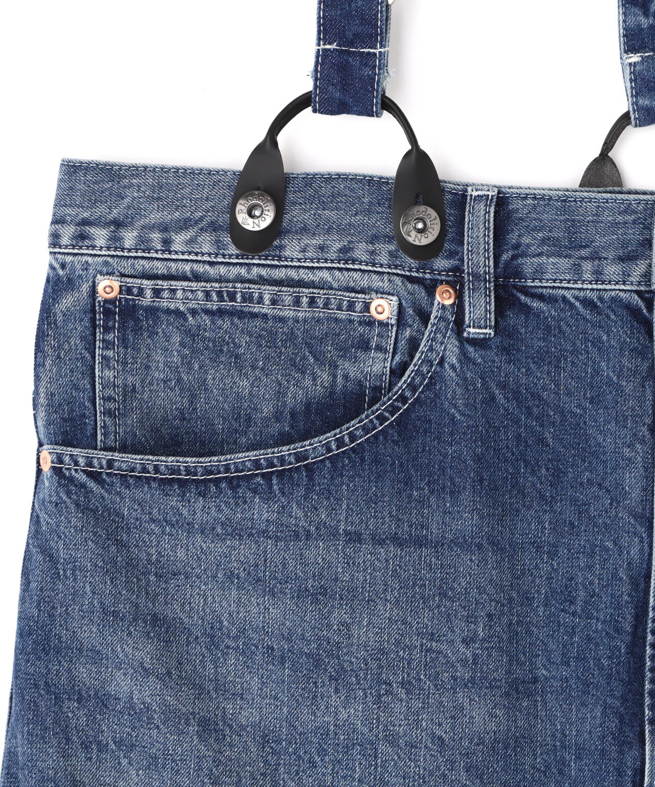 RHODOLIRION/ロドリリオン 5Pockets Suspender Pant-Denim