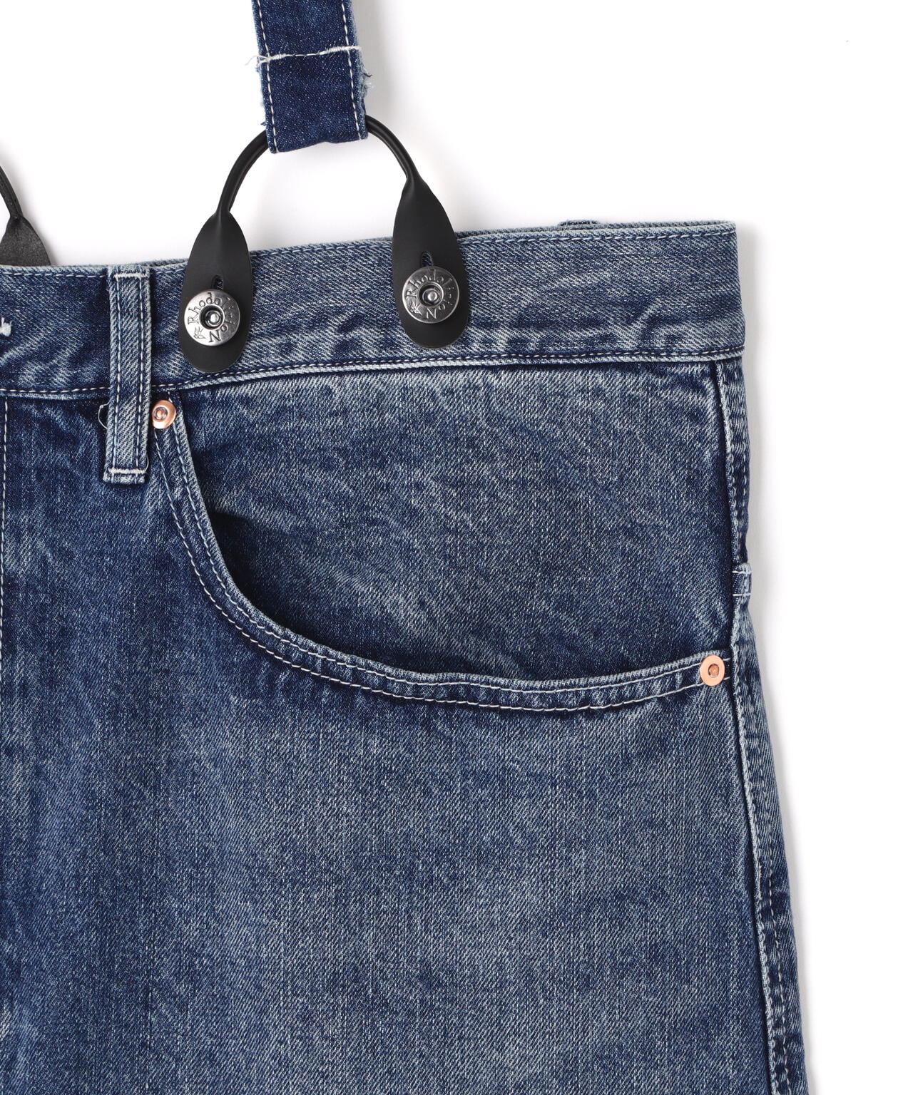 RHODOLIRION/ロドリリオン 5Pockets Suspender Pant-Denim