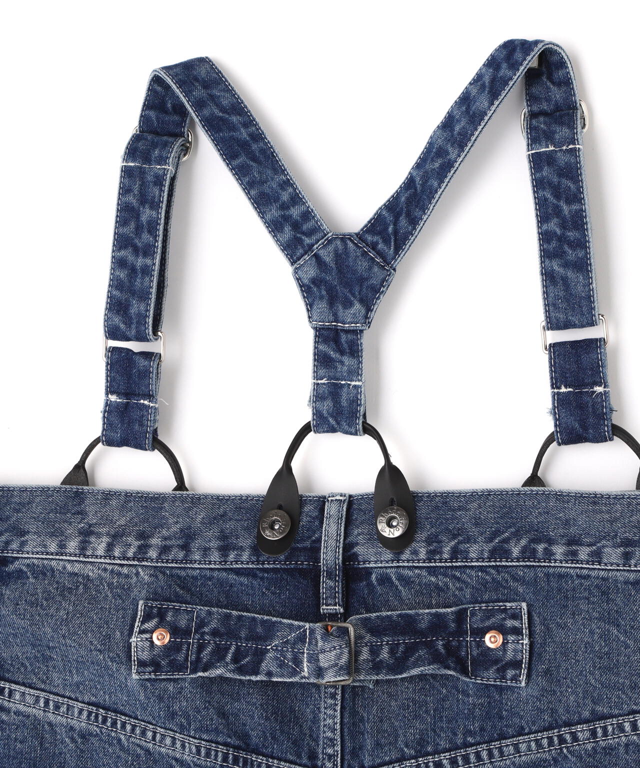 RHODOLIRION/ロドリリオン 5Pockets Suspender Pant-Denim