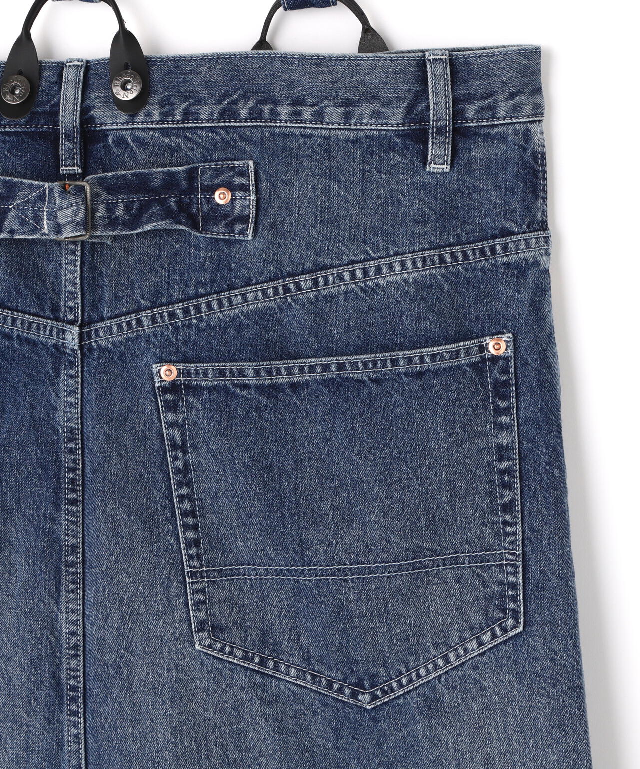RHODOLIRION/ロドリリオン 5Pockets Suspender Pant-Denim