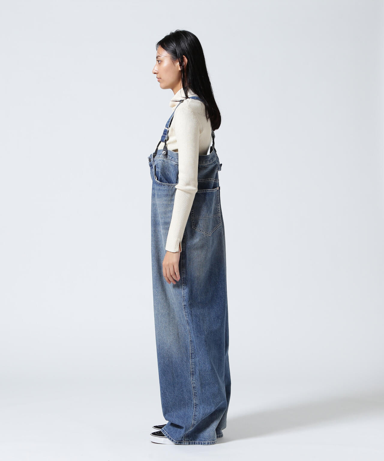 RHODOLIRION/ロドリリオン 5Pockets Suspender Pants - Denim