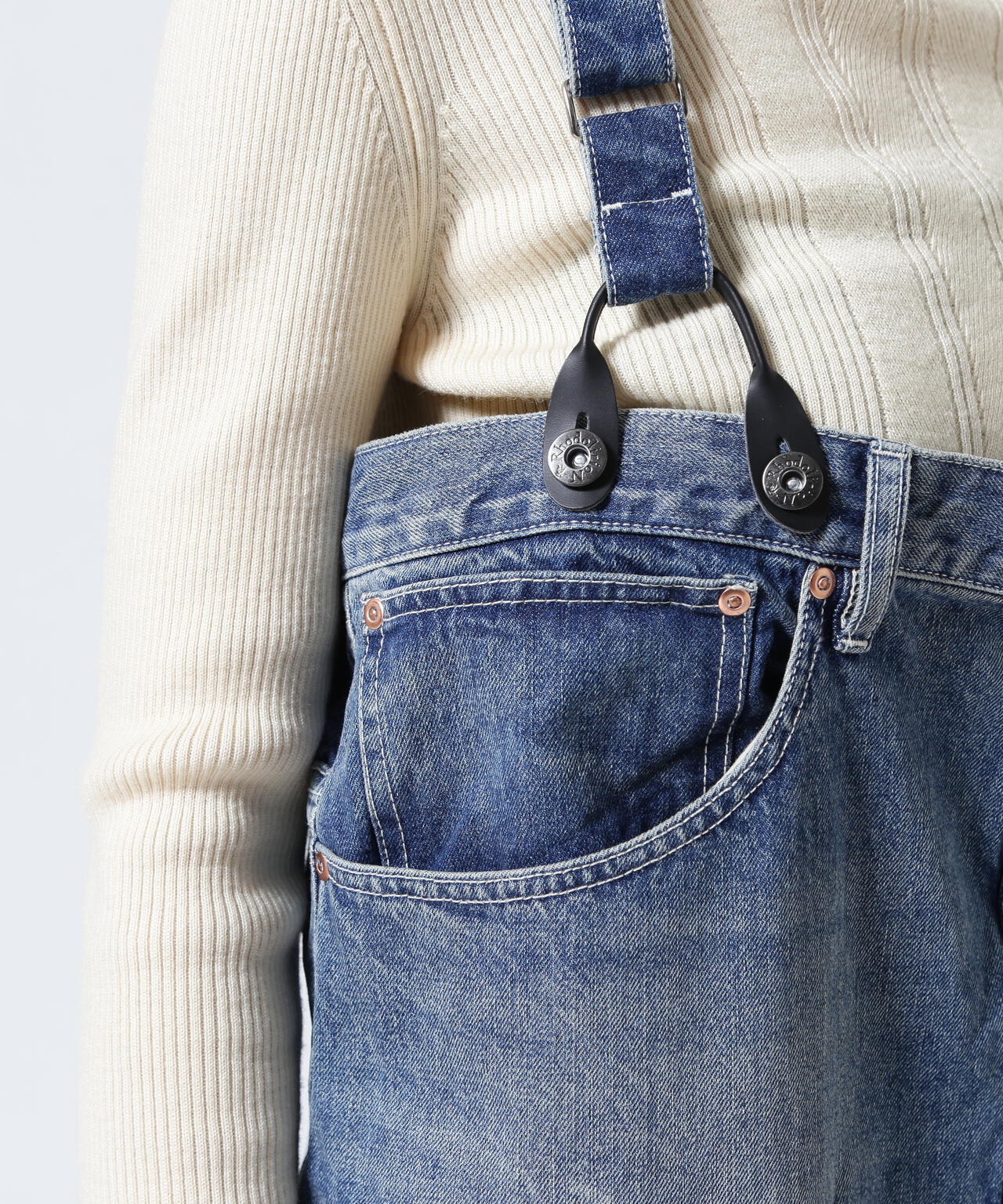 RHODOLIRION/ロドリリオン 5Pockets Suspender Pants - Denim
