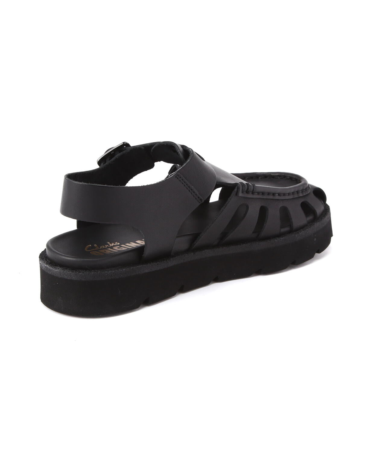 CLARKS/クラークス Meare Buckle レディースメアバックル (ブラックレザー)