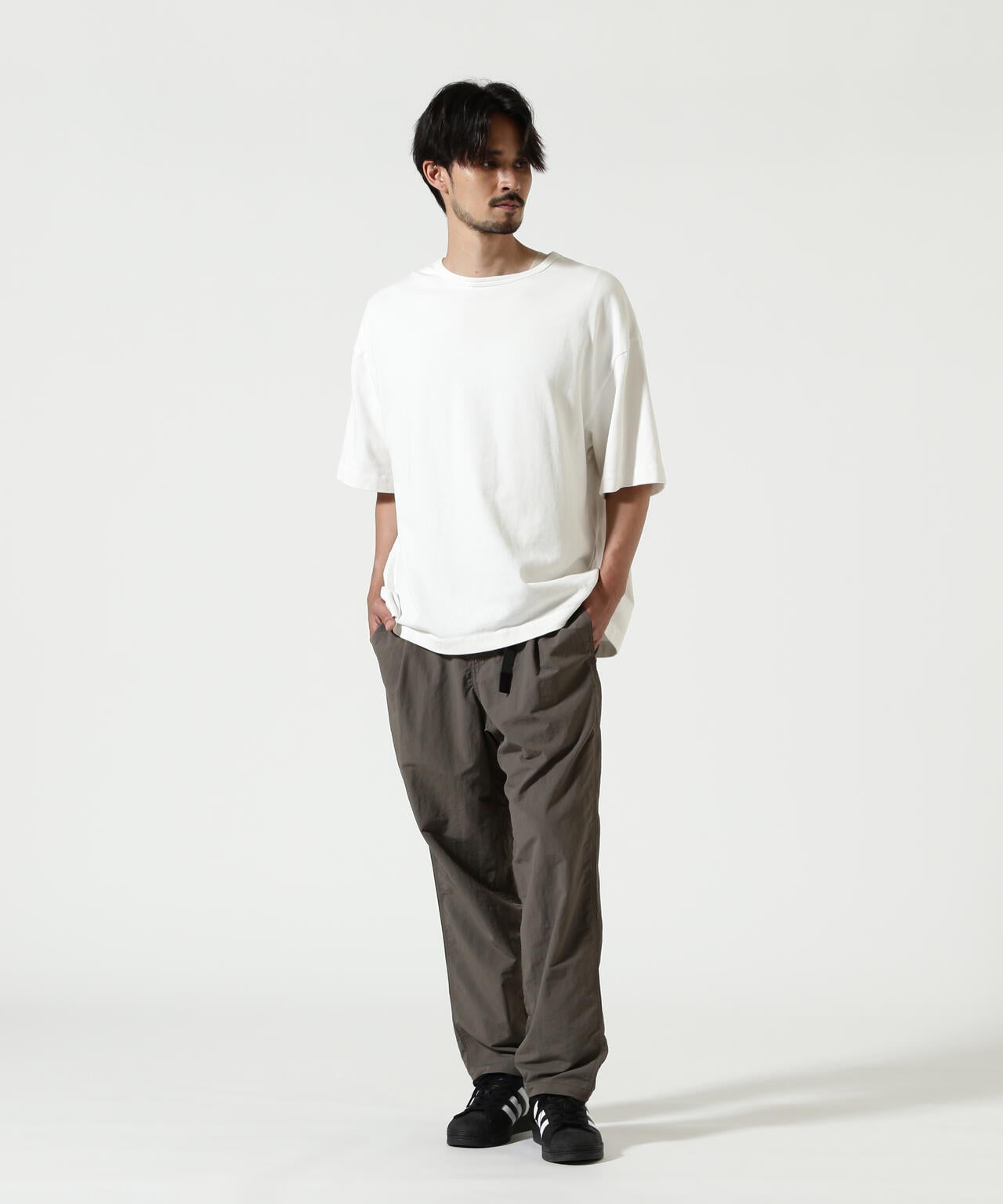 Gramicci/グラミチ 別注NYLON TUCK PANTS 別注ナイロンタックパンツ