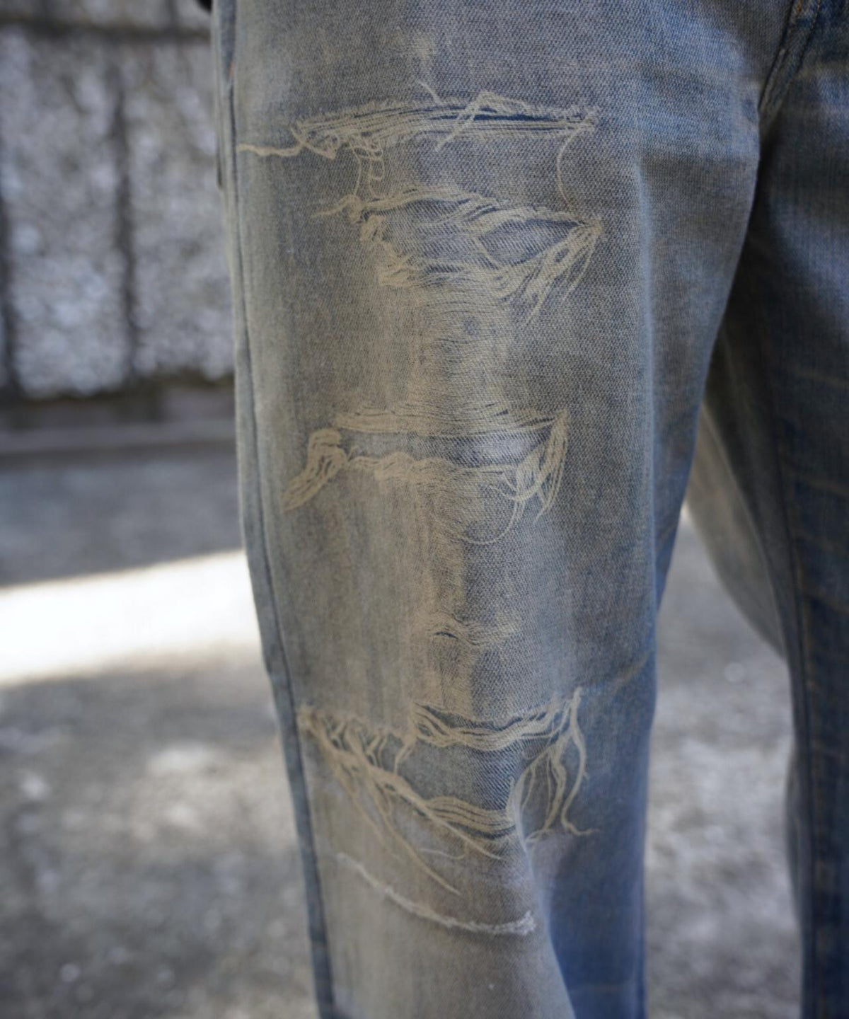 B omnivore/ビーオムニボー 転写 DENIM PANT