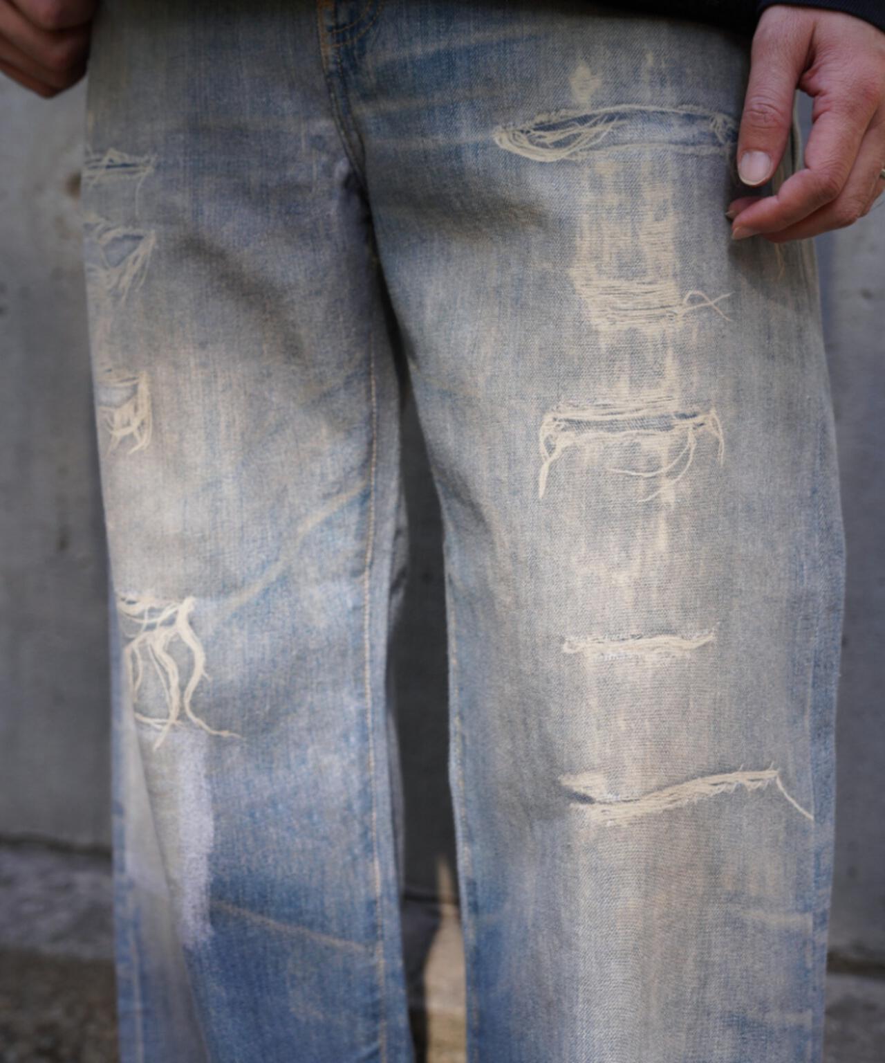 B omnivore/ビーオムニボー 転写 DENIM PANT