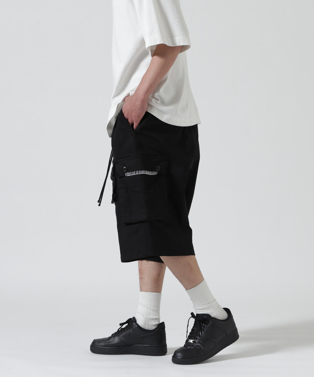 B omnivore/ビーオムニボー HAND STITCH CARGO SHORTS