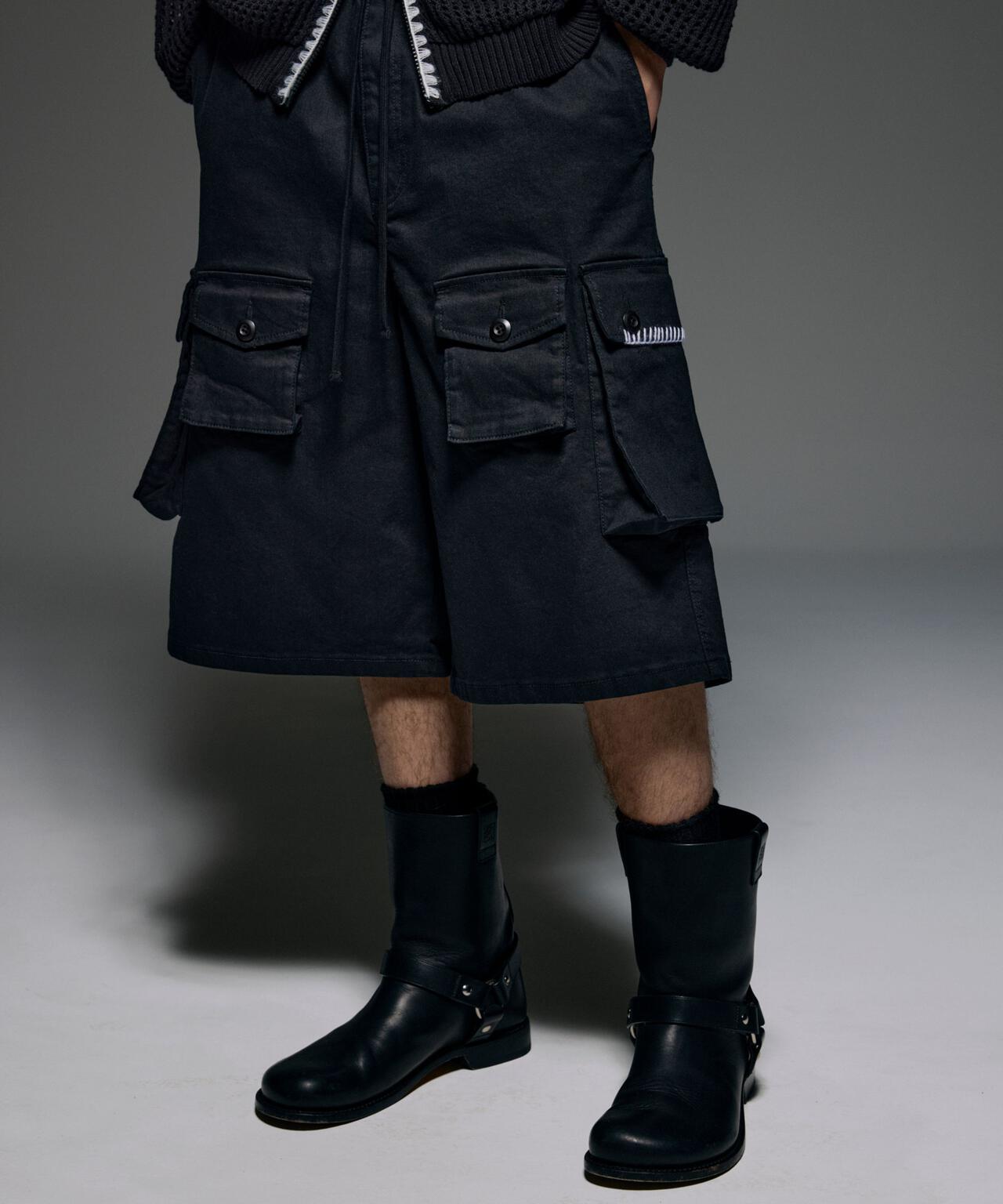 B omnivore/ビーオムニボー HAND STITCH CARGO SHORTS