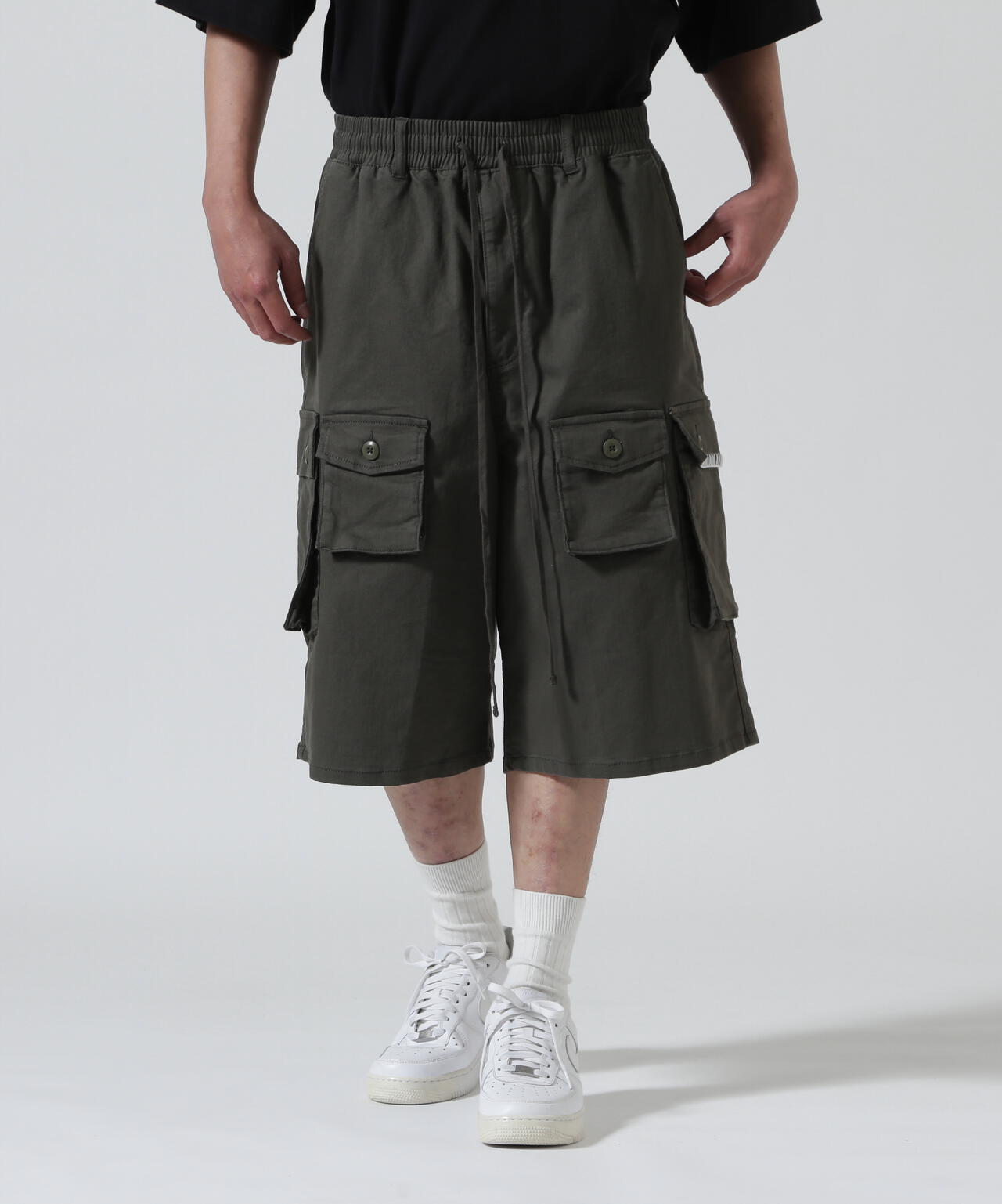 B omnivore/ビーオムニボー HAND STITCH CARGO SHORTS