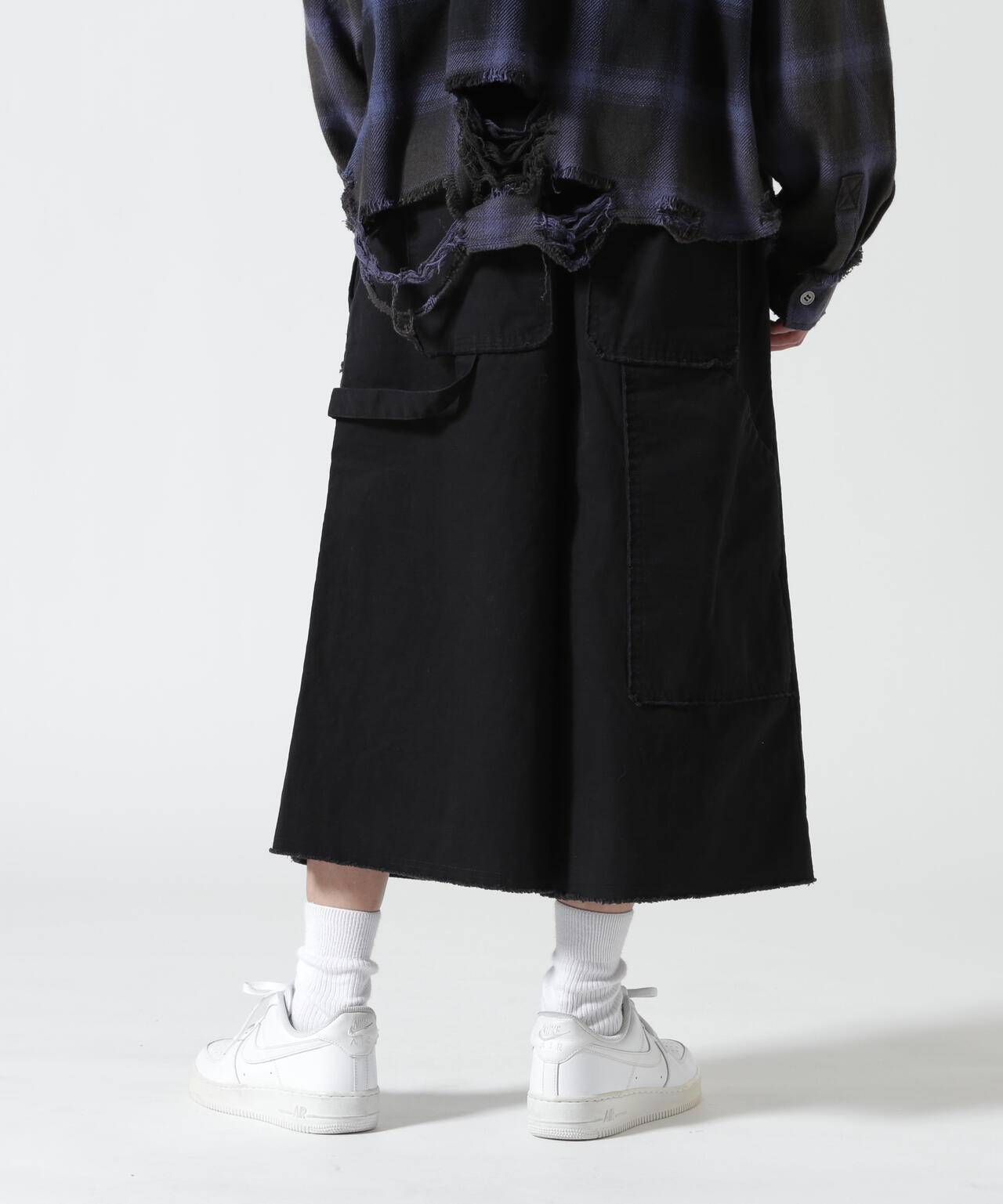 B omnivore/ビーオムニボー W KNEE SHORTS RIP STOP ダブルニーショーツリップストップ