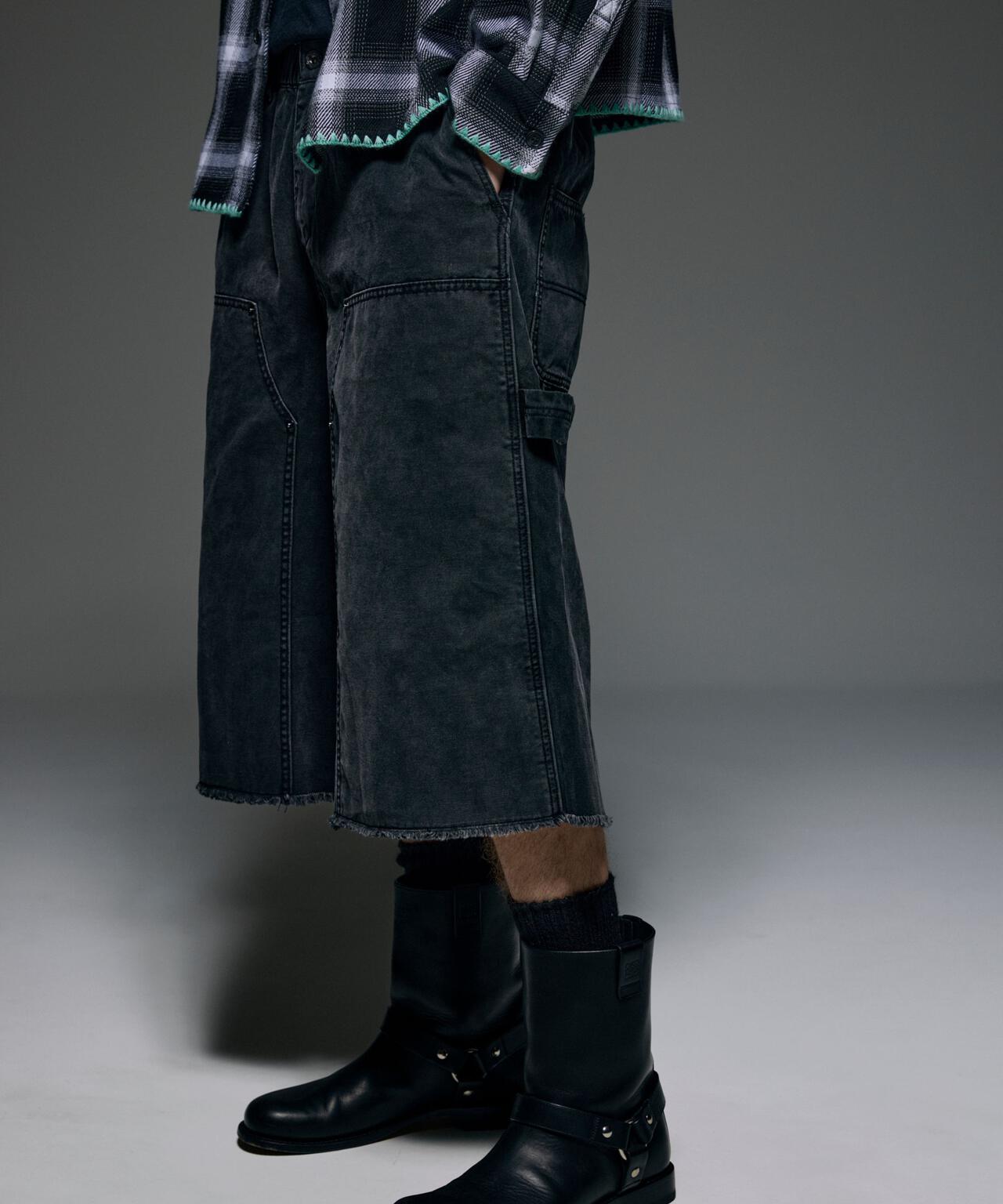 B omnivore/ビーオムニボー W KNEE SHORTS RIP STOP ダブルニーショーツリップストップ