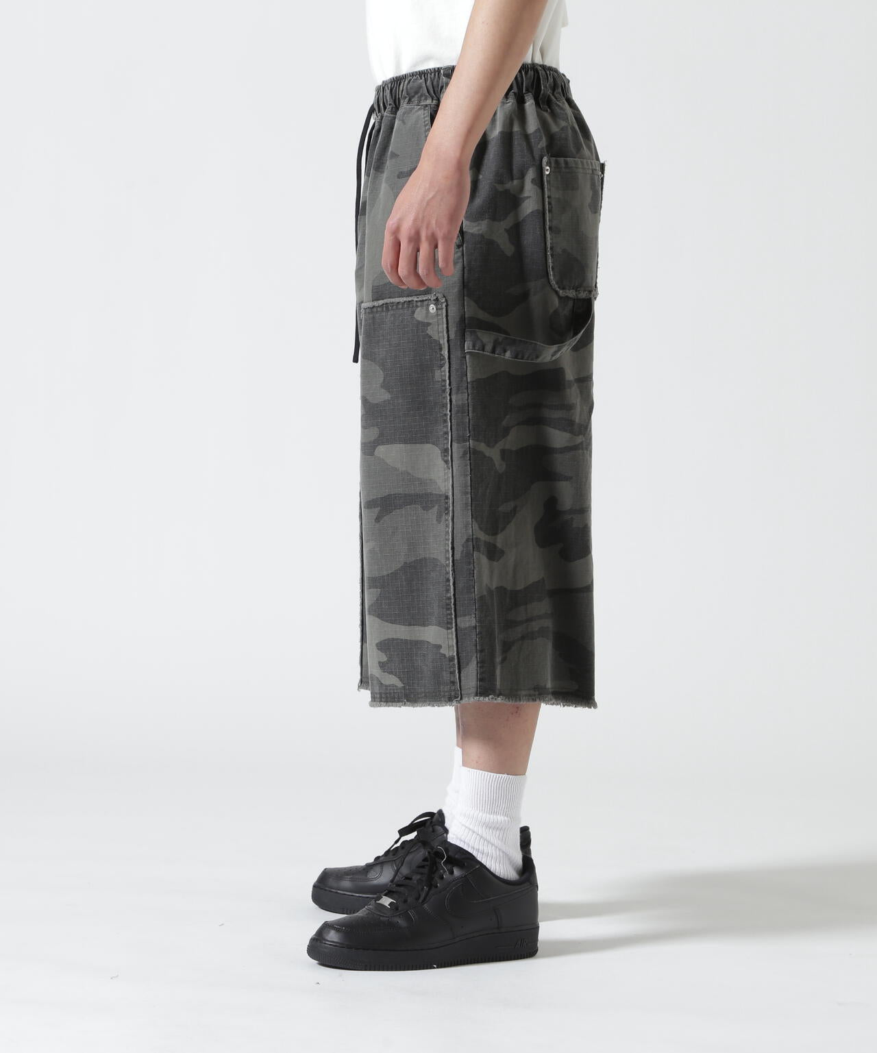 B omnivore/ビーオムニボー W KNEE SHORTS RIP STOP ダブルニーショーツリップストップ