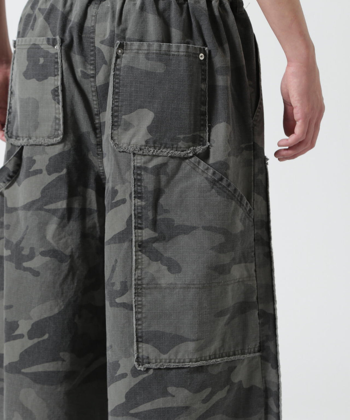 B omnivore/ビーオムニボー W KNEE SHORTS RIP STOP ダブルニーショーツリップストップ