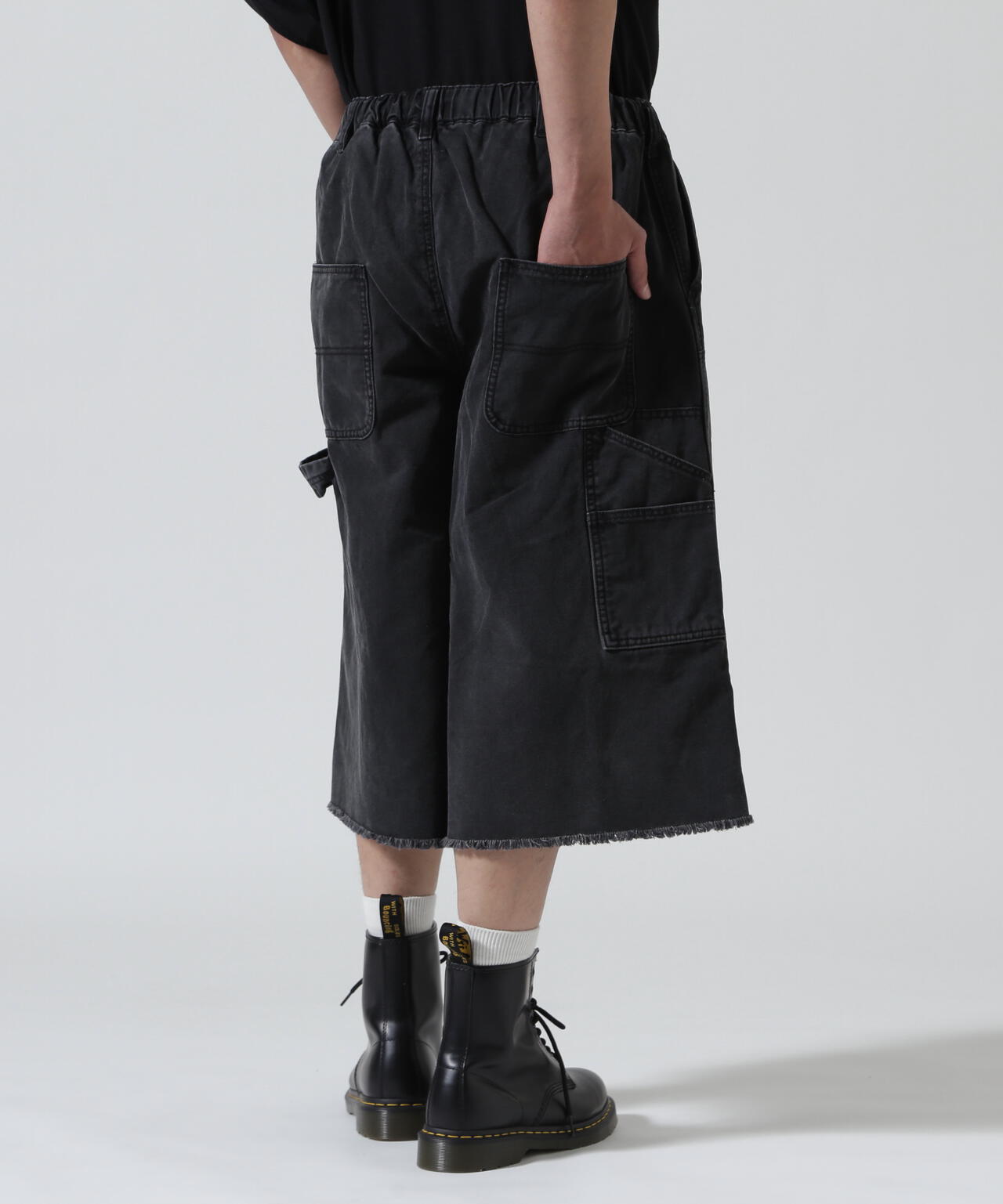 B omnivore/ビーオムニボー W KNEE SHORTS DUCK ダブルニーショーツダック