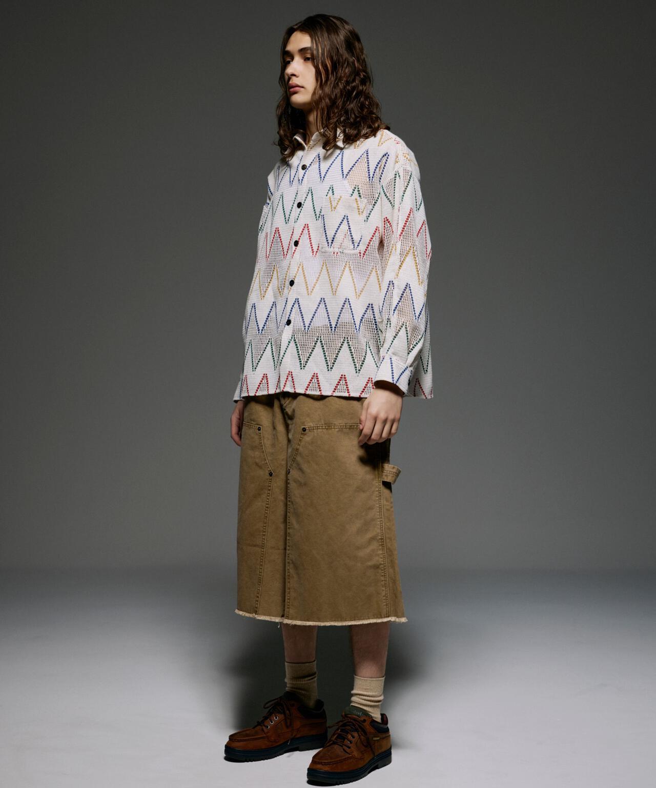 B omnivore/ビーオムニボー W KNEE SHORTS DUCK ダブルニーショーツダック