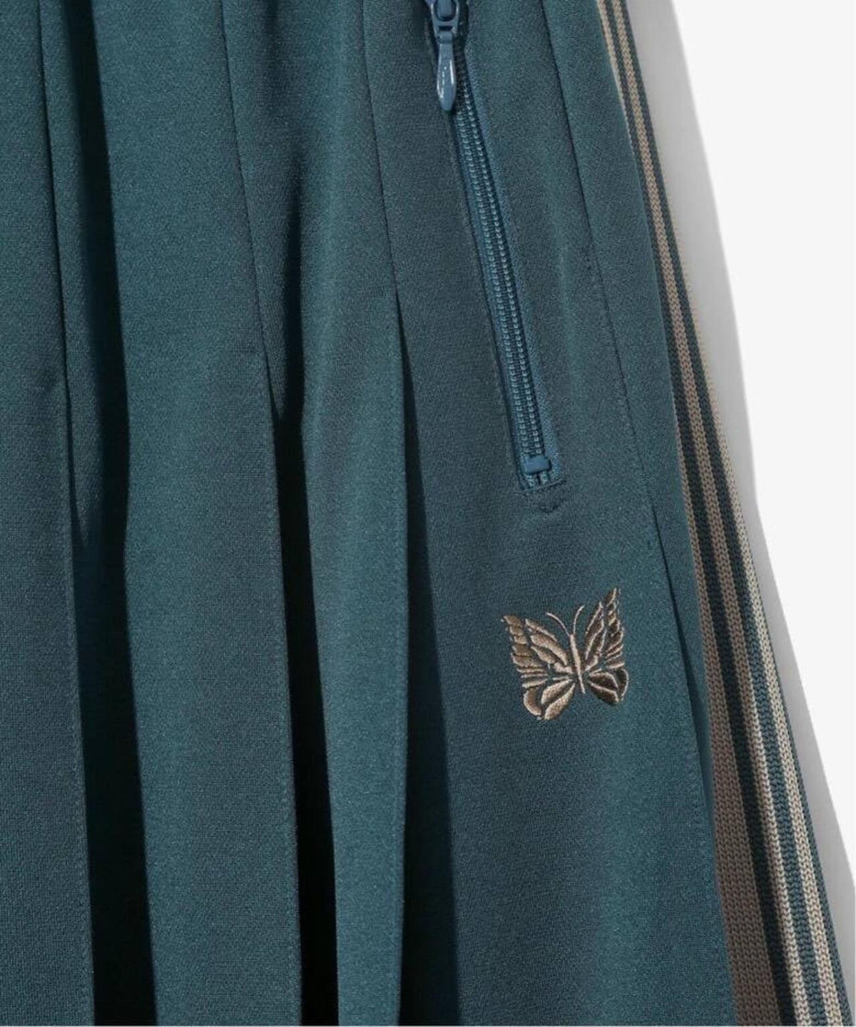 Needles/ニードルズ Pleated Track Skirt - Poly Smooth