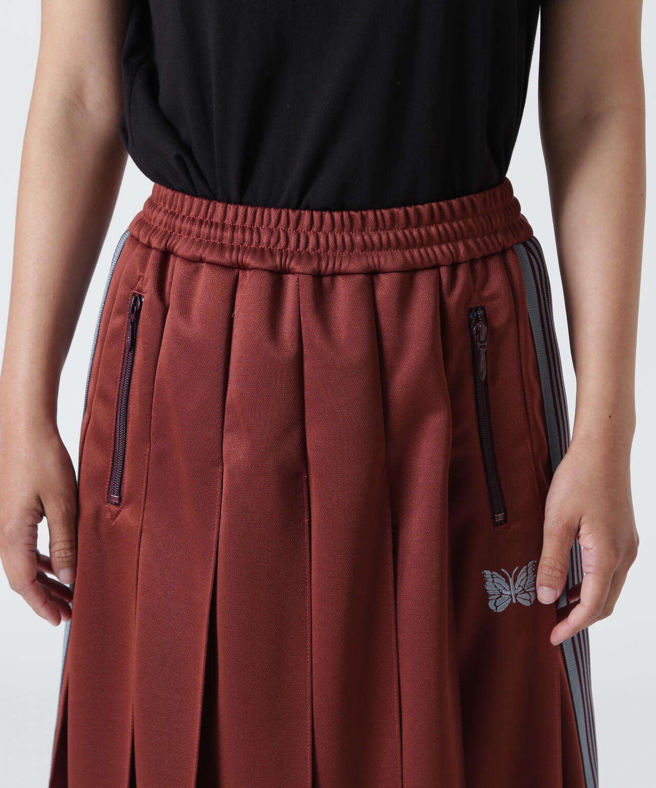 Needles/ニードルズ Pleated Track Skirt - Poly Smooth