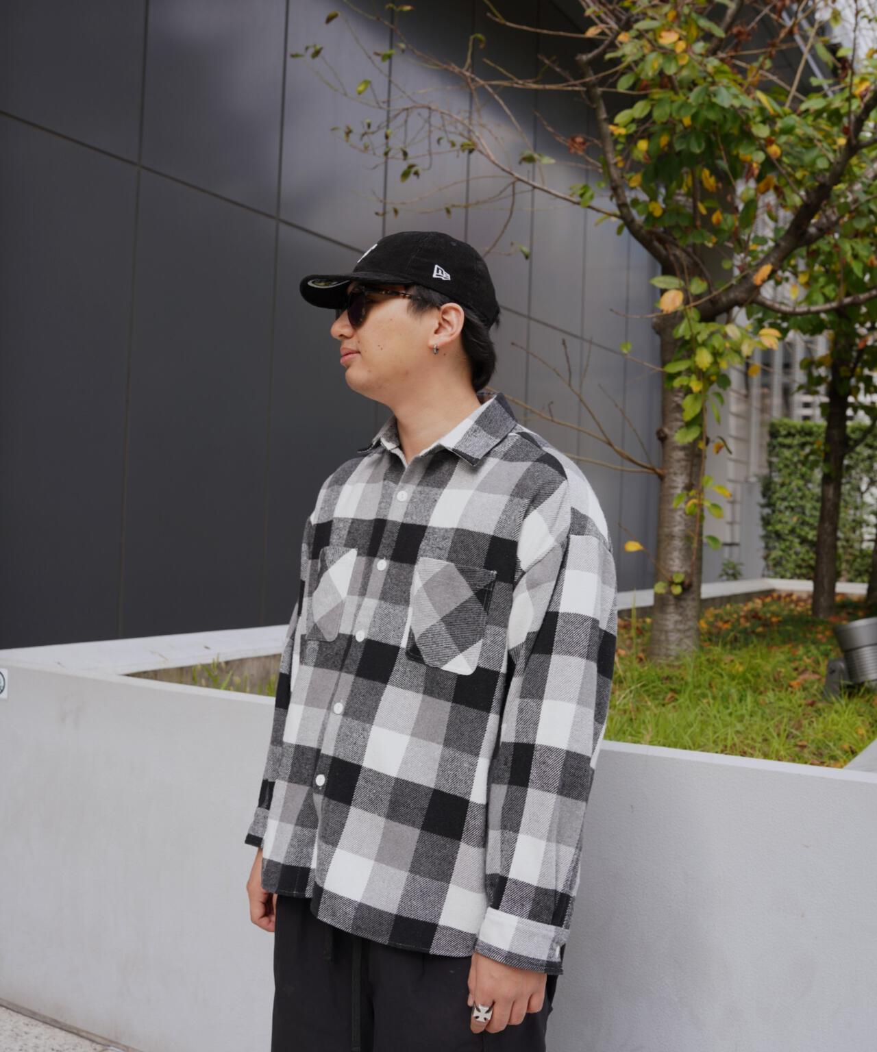 B omnivore/ビーオムニボー BLOCK CHECK SHIRTS ブロックチェックシャツ