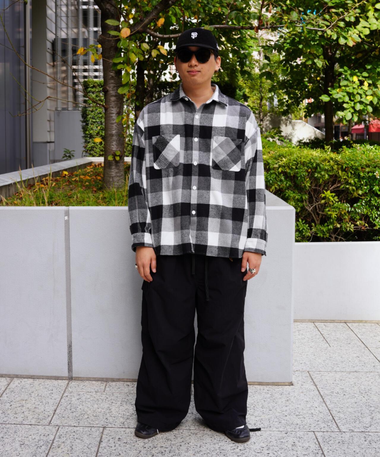 B omnivore/ビーオムニボー BLOCK CHECK SHIRTS ブロックチェックシャツ