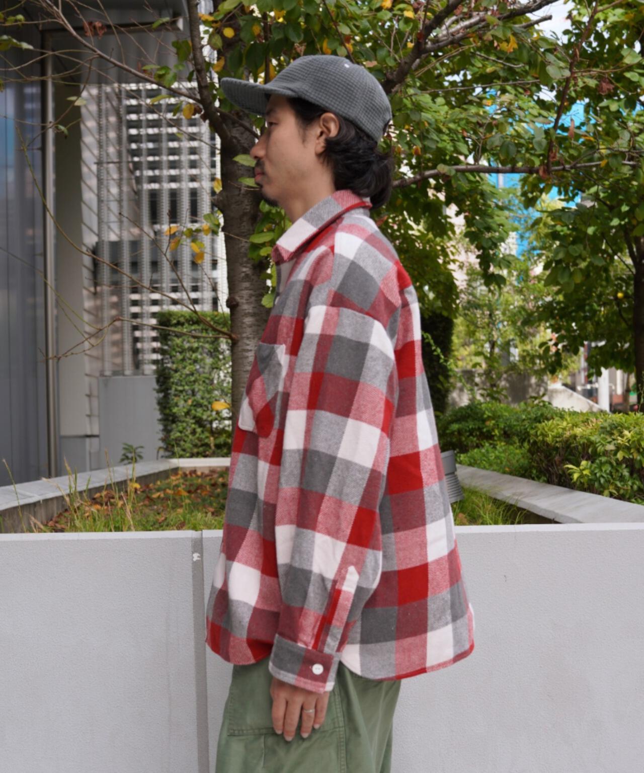 B omnivore/ビーオムニボー BLOCK CHECK SHIRTS ブロックチェックシャツ