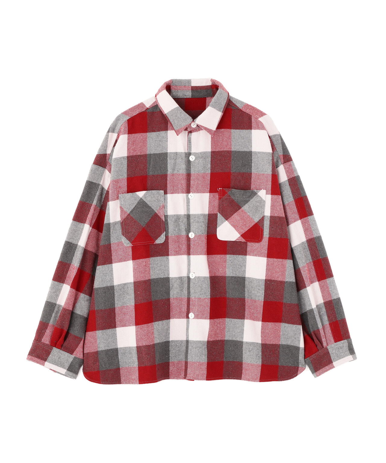 B omnivore/ビーオムニボー BLOCK CHECK SHIRTS ブロックチェックシャツ