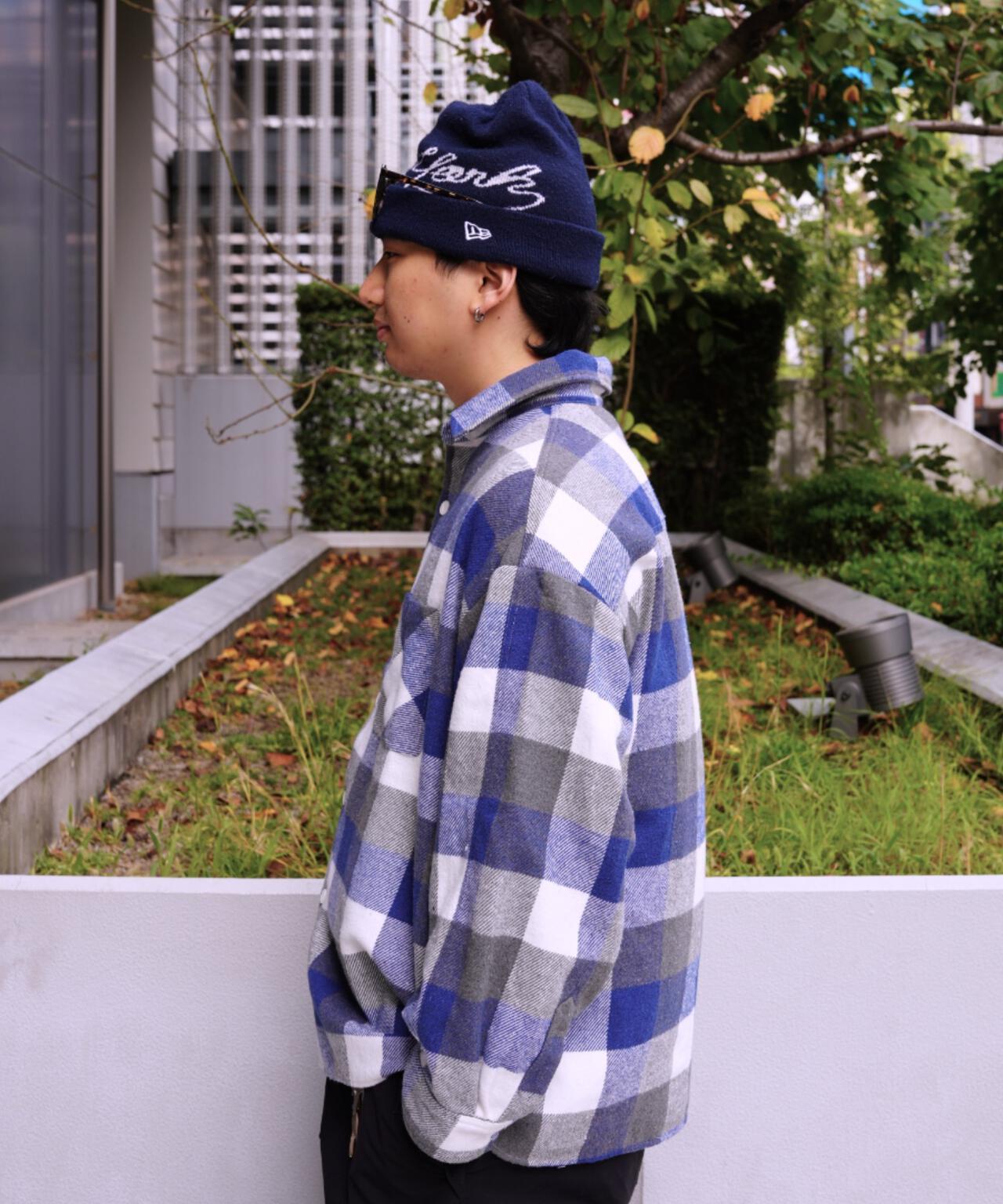 B omnivore/ビーオムニボー BLOCK CHECK SHIRTS ブロックチェックシャツ