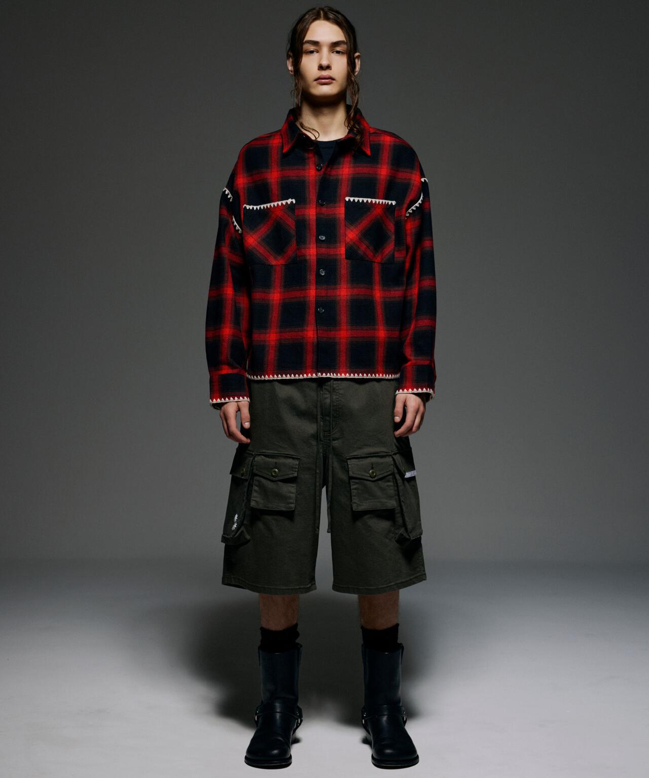 B omnivore/ビーオムニボー HAND STITCH SHIRT