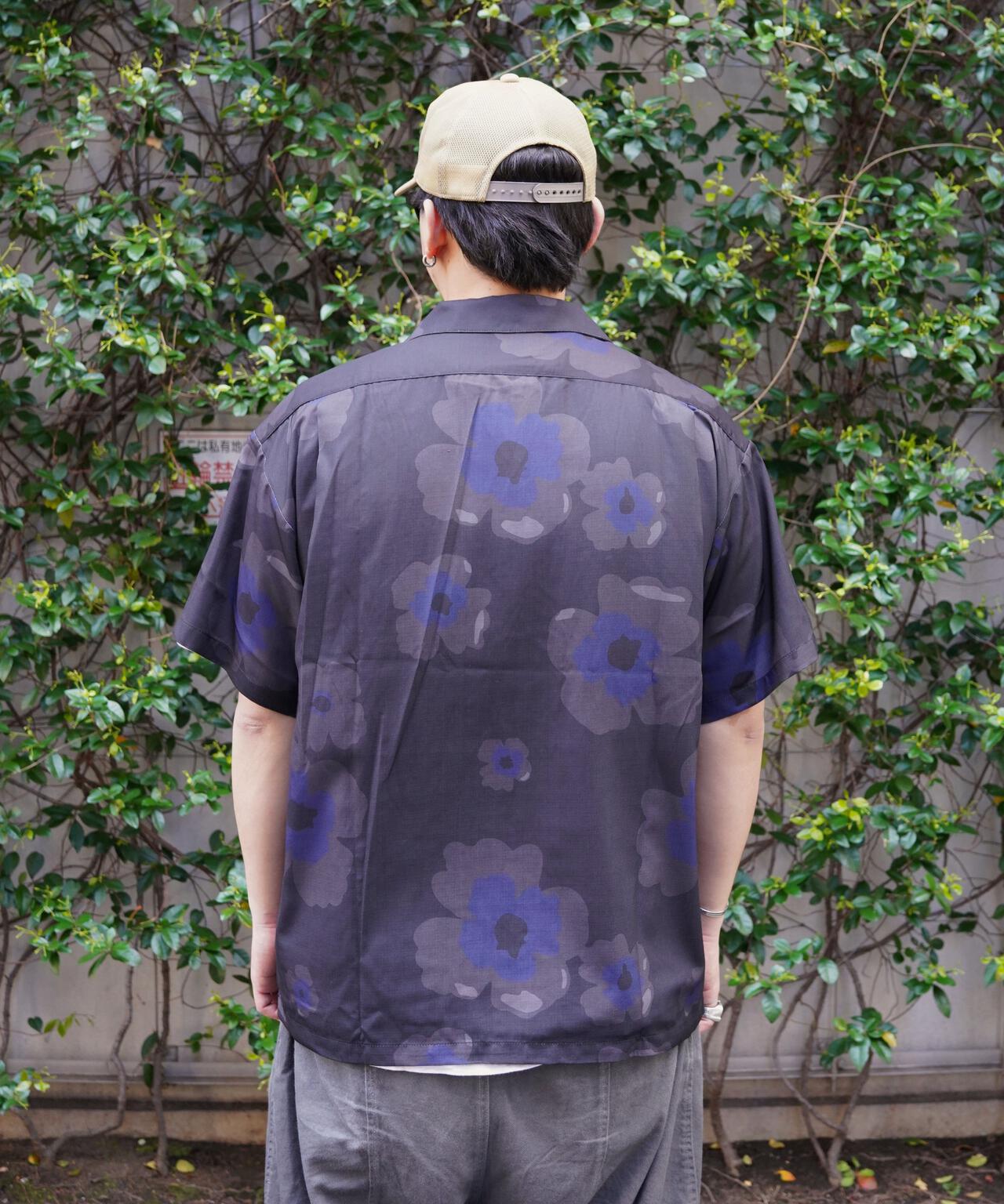 B omnivore/ビーオムニボー FLOWER S/S SHIRT