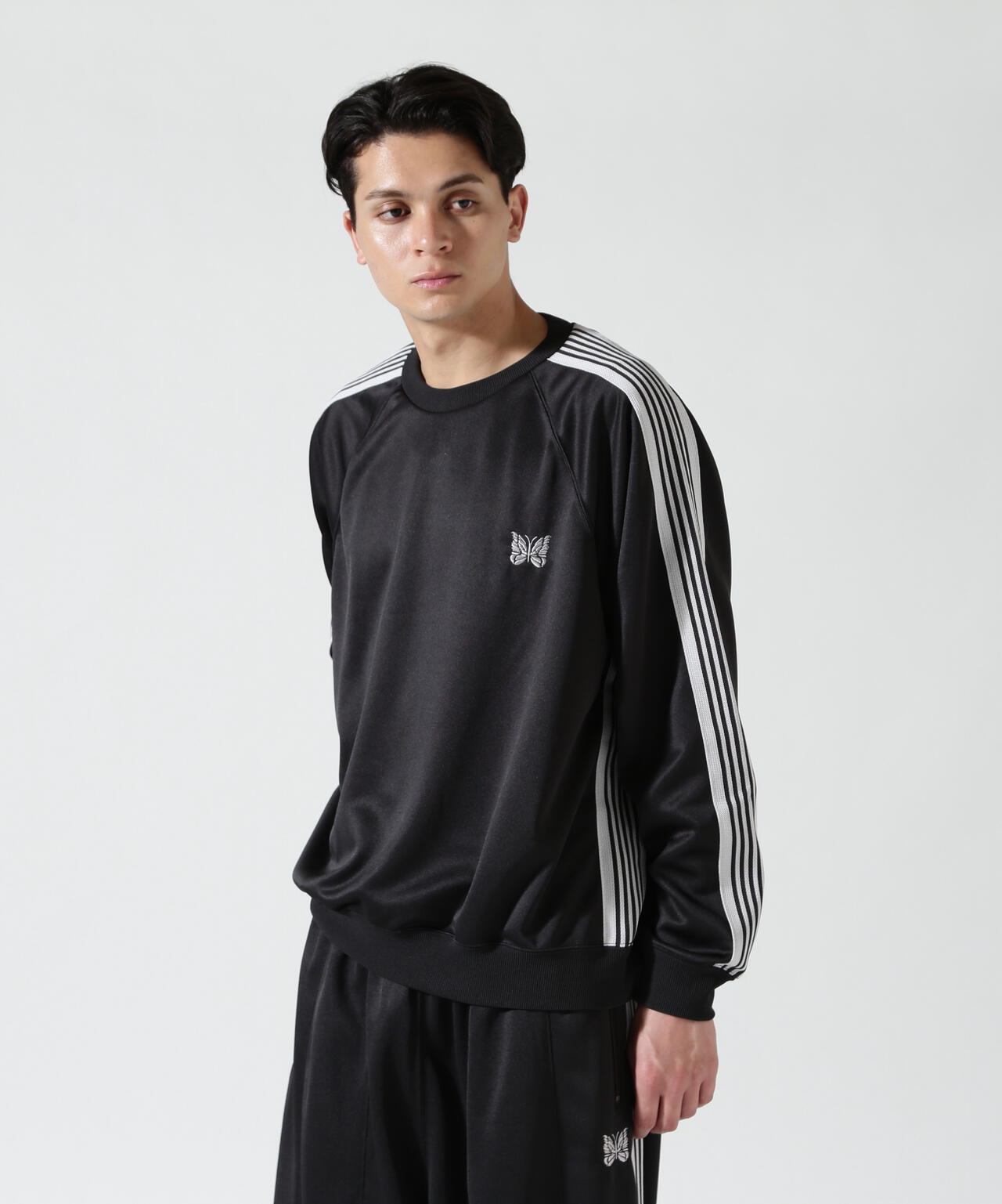 Needles/ニードルズ Track Crew Neck Shirt - Poly Smooth