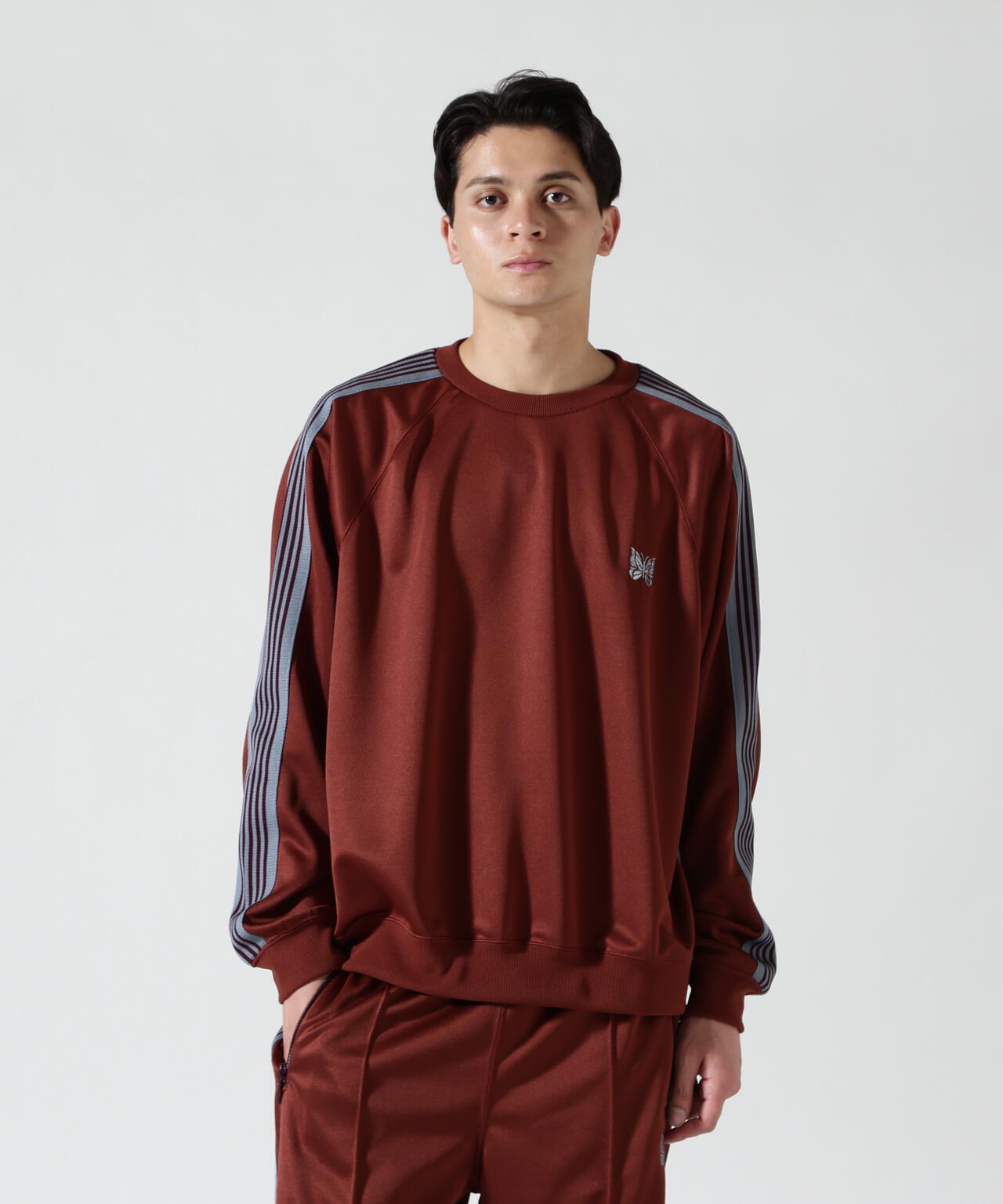 Needles/ニードルズ Track Crew Neck Shirt - Poly Smooth