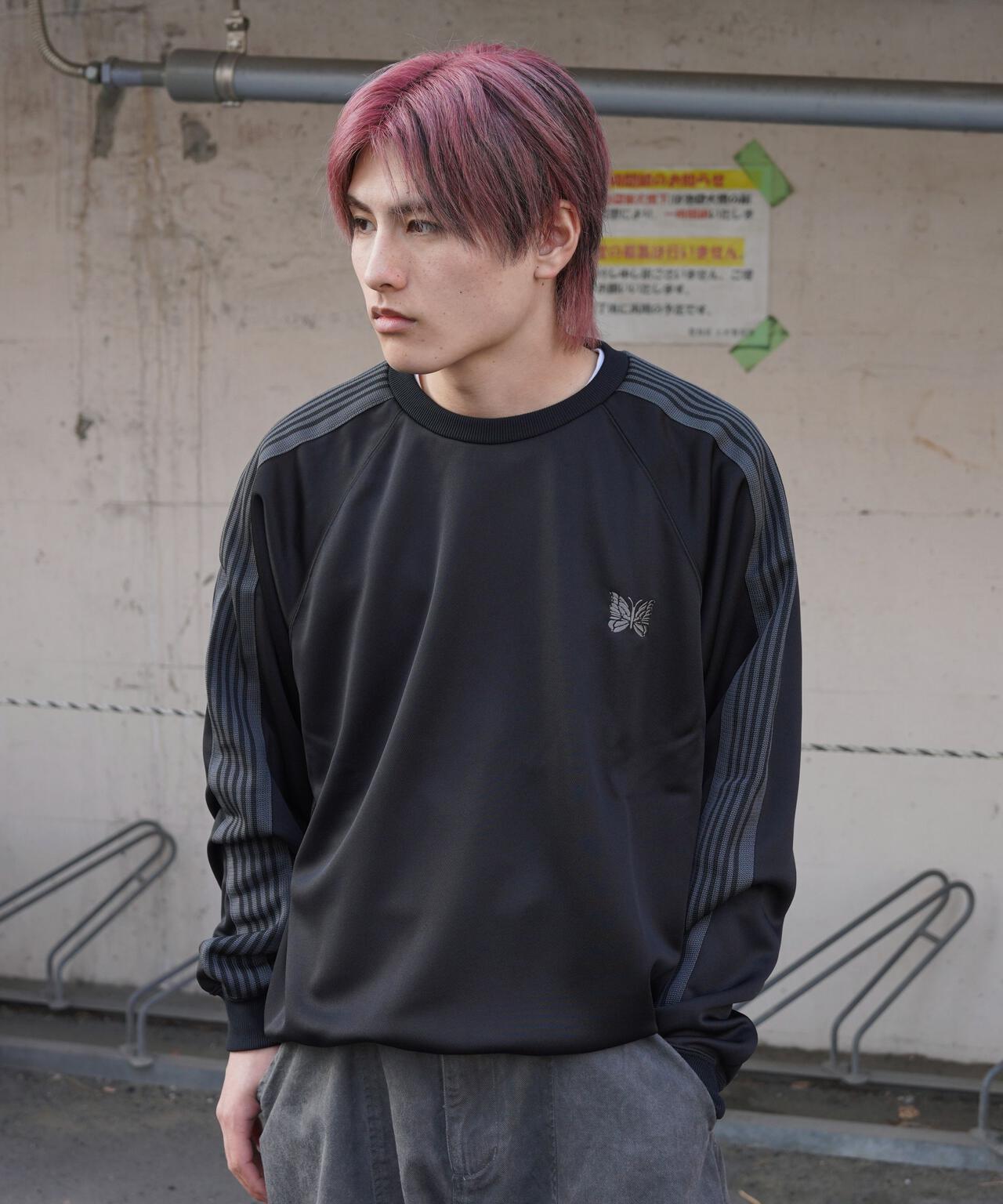 Needles/ニードルズ 別注Track Crew Neck Shirt - Poly Smooth