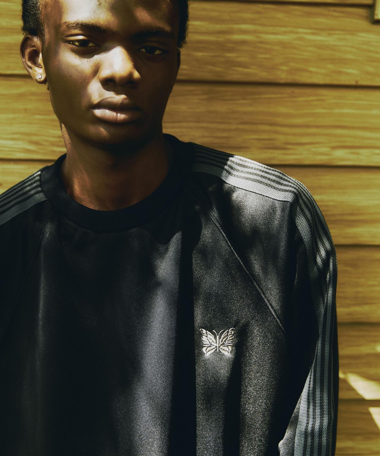 Needles/ニードルズ 別注Track Crew Neck Shirt - Poly Smooth