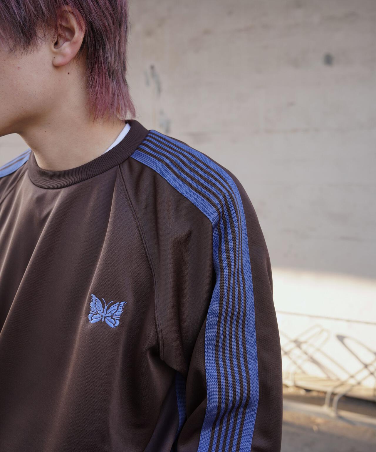 Needles/ニードルズ 別注Track Crew Neck Shirt - Poly Smooth