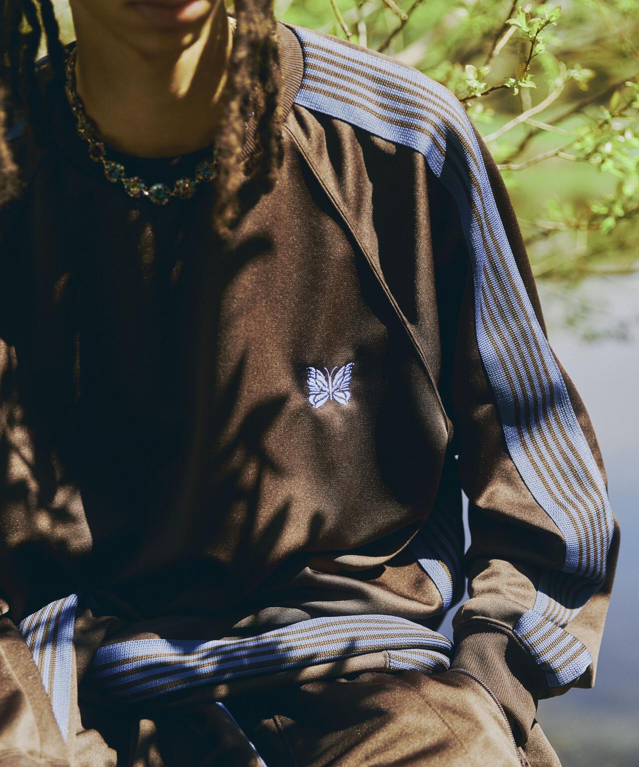 Needles/ニードルズ 別注Track Crew Neck Shirt - Poly Smooth