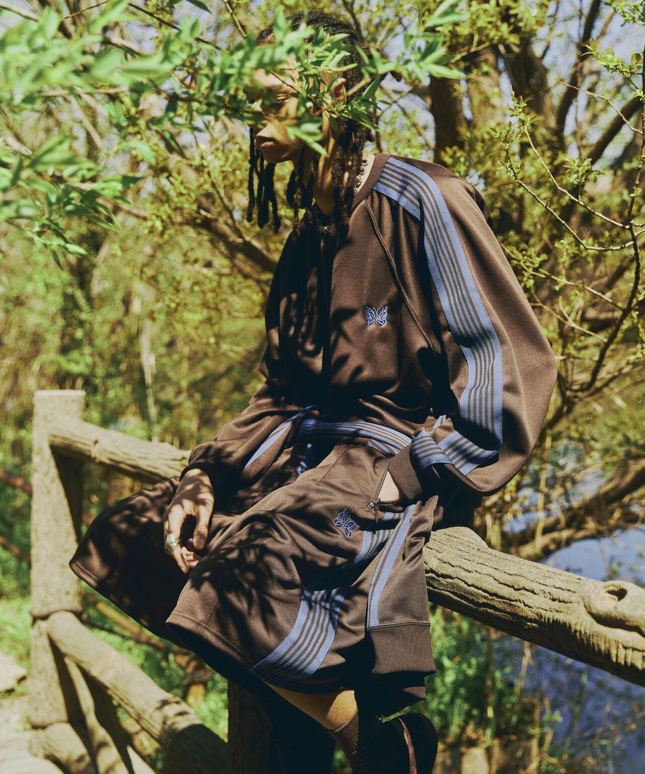 Needles/ニードルズ 別注Track Crew Neck Shirt - Poly Smooth