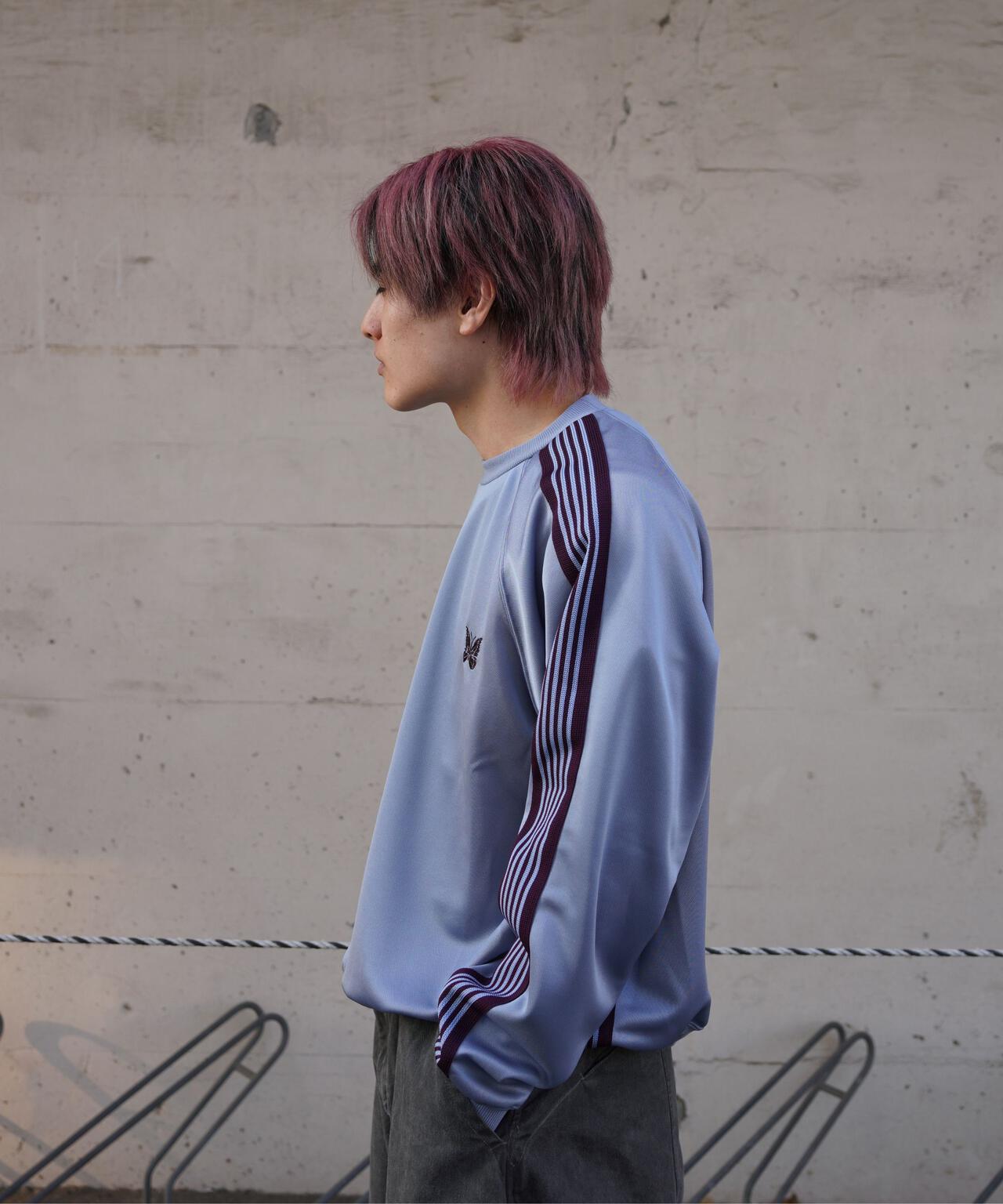 Needles/ニードルズ 別注Track Crew Neck Shirt - Poly Smooth