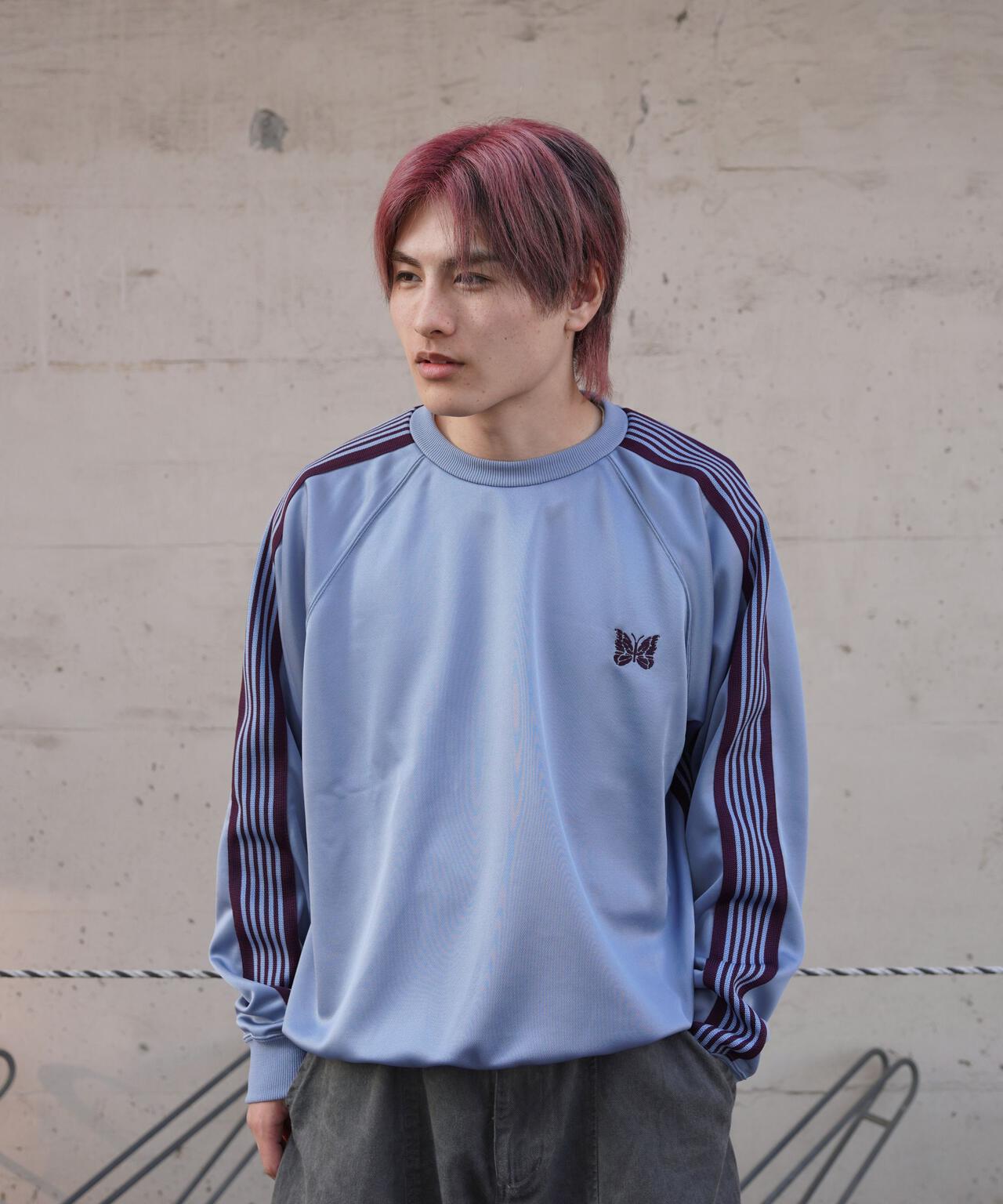 Needles/ニードルズ 別注Track Crew Neck Shirt - Poly Smooth