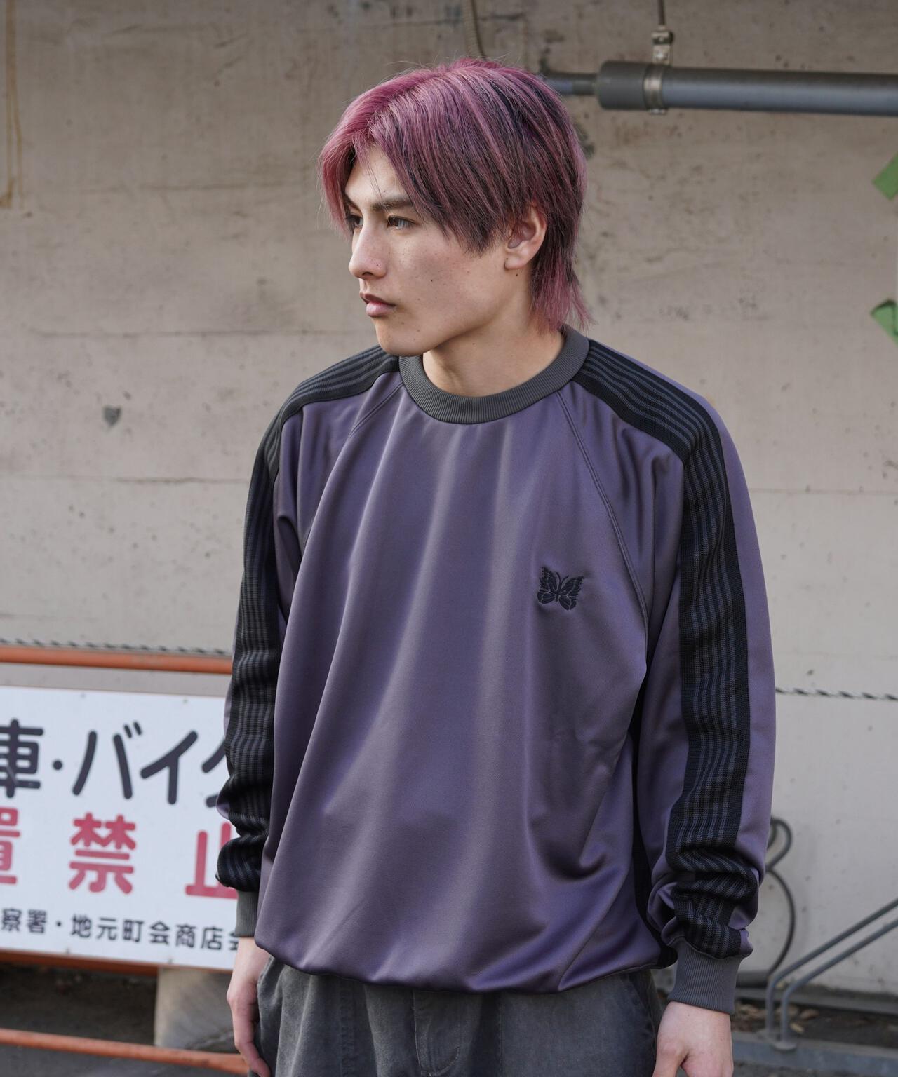 Needles/ニードルズ 別注Track Crew Neck Shirt - Poly Smooth