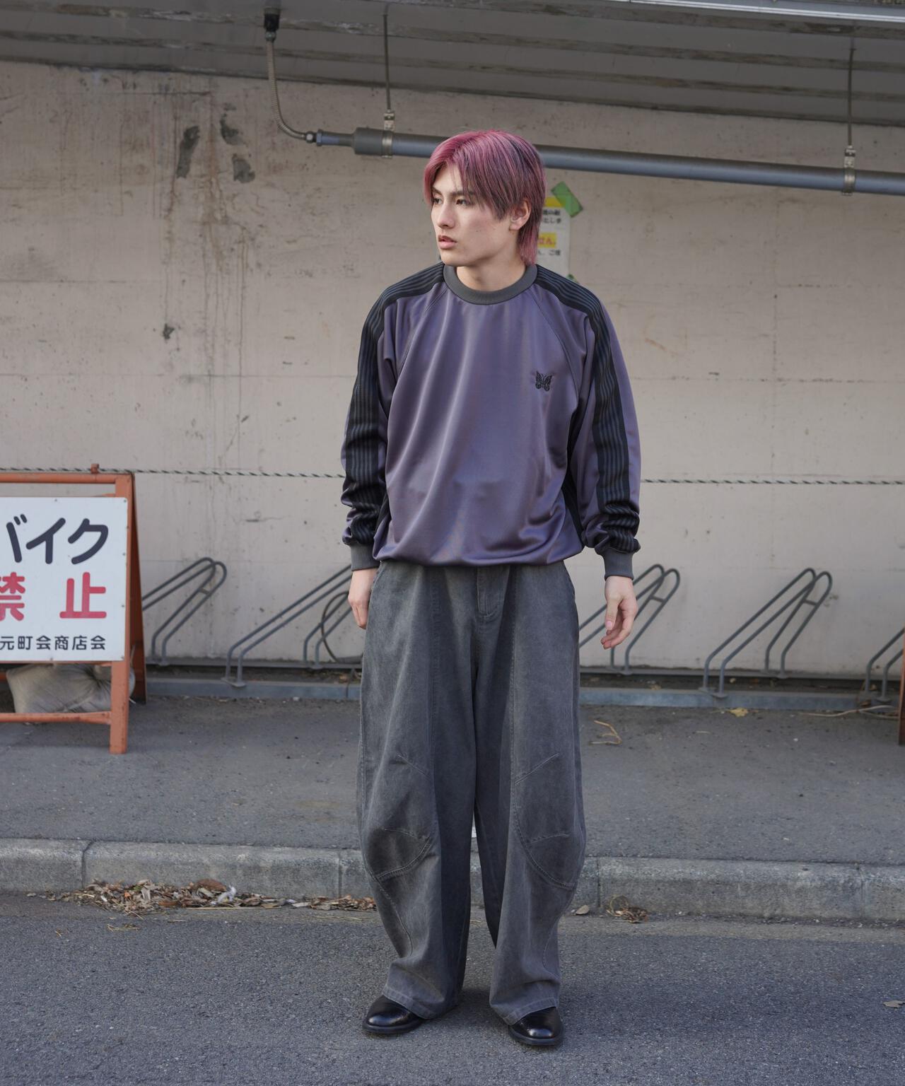 Needles/ニードルズ 別注Track Crew Neck Shirt - Poly Smooth