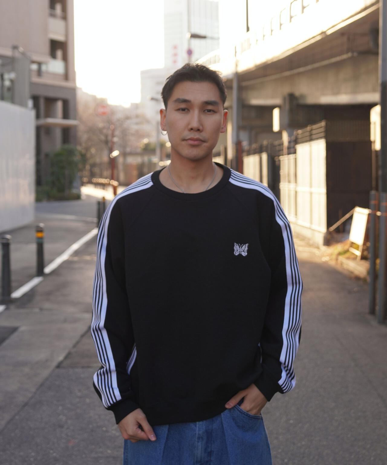 Needles/ニードルズ 別注Track Crew Neck Shirt - Cotton Jersey